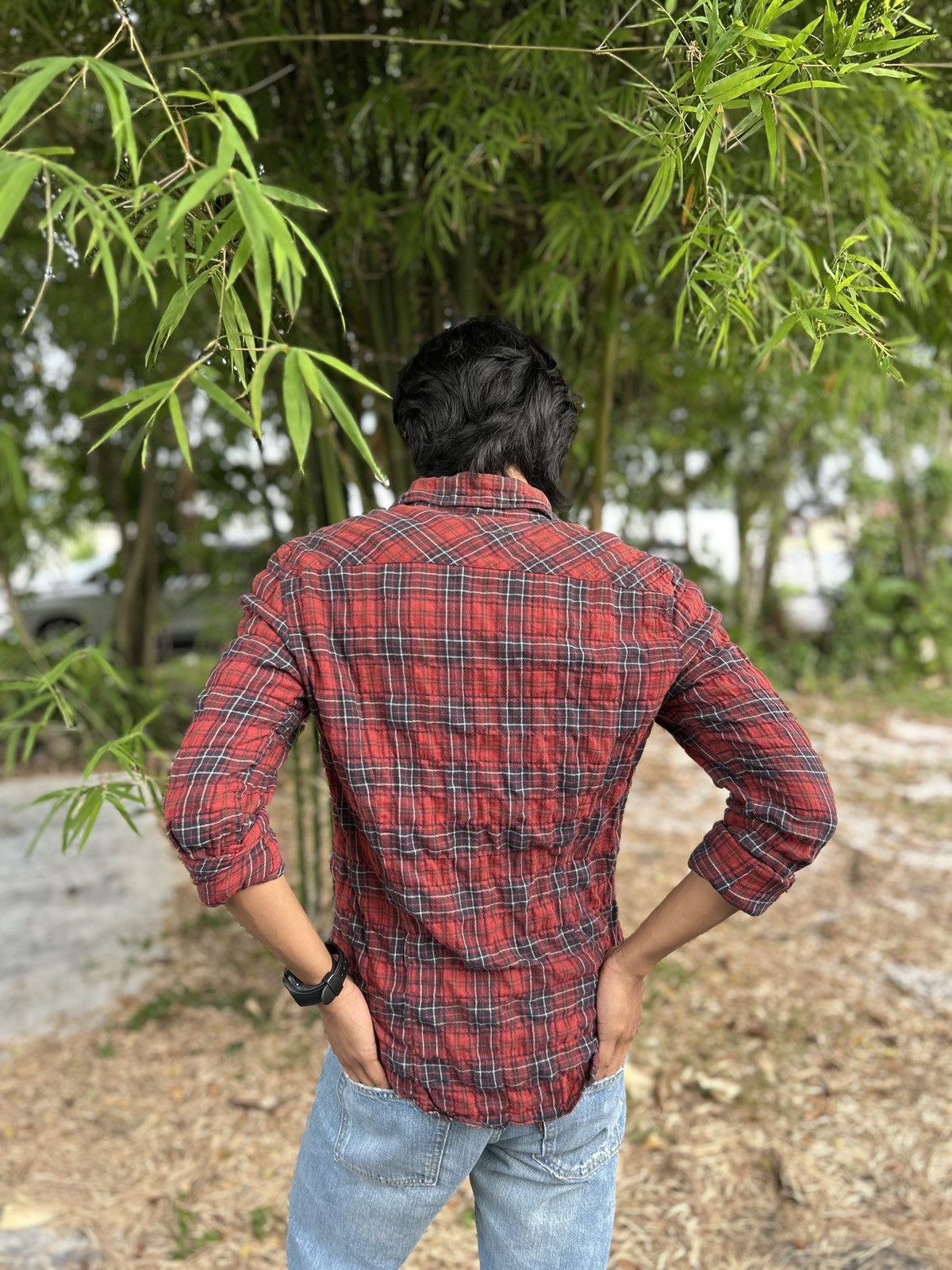 STILL BY HAND Still by Hand - Red Flannel Size US M / EU 48-50 / 2 - 4 Thumbnail