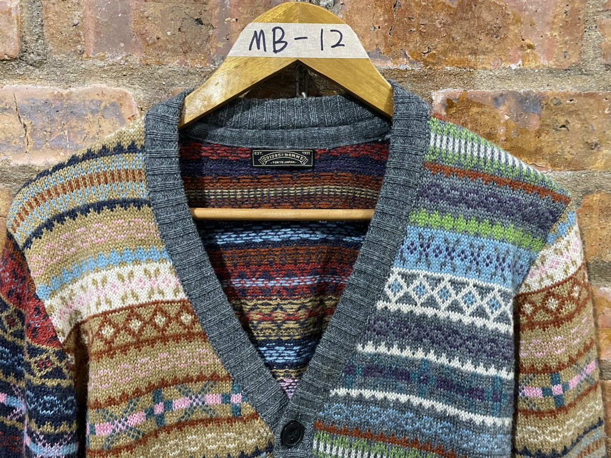 20471120 2000s 291295 = homme Multicolor wool cardigan kapital Size US M / EU 48-50 / 2 - 3 Thumbnail