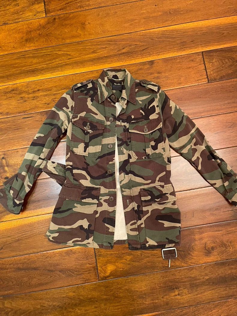 Saint Laurent Paris Saint Laurent Paris Camouflage Embroidered Waist Belt Tren Size US XS / EU 42 / 0 - 1 Thumbnail