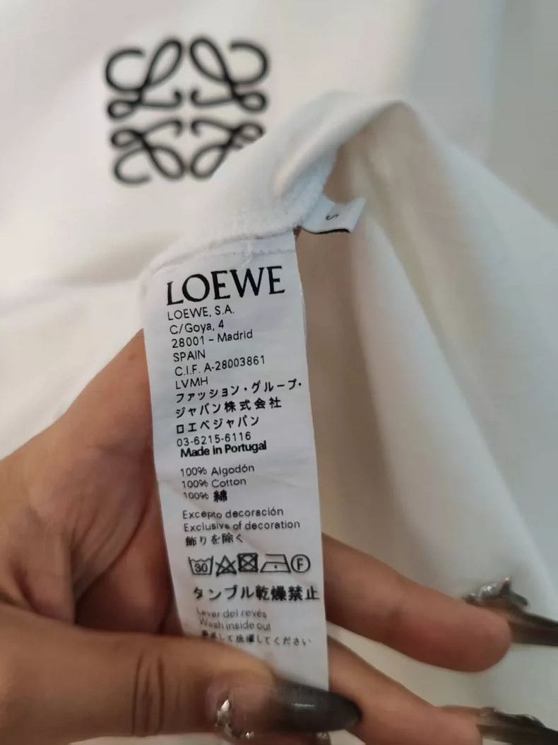 Loewe LOEWE Embroidered logo short sleeves Size US S / EU 44-46 / 1 - 4 Thumbnail