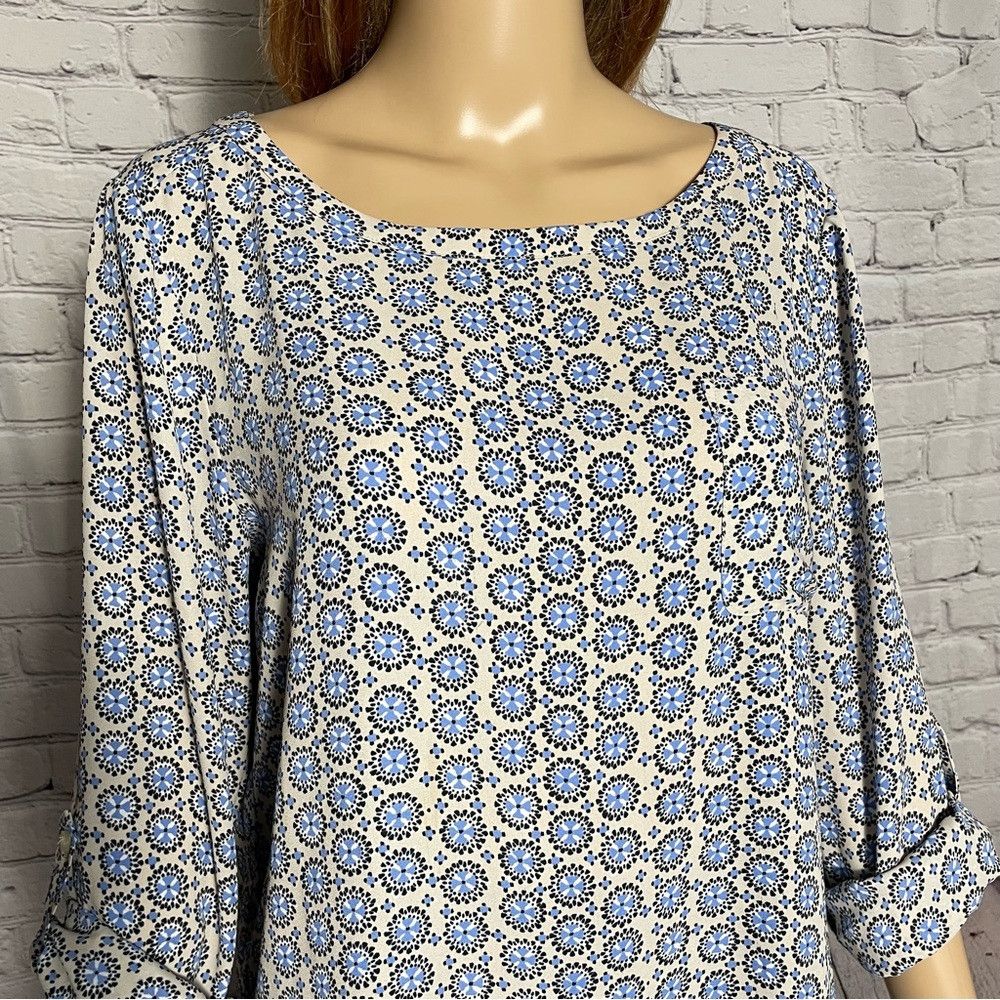 Loft New LOFT Long Roll Up Sleeve Blouse Size M Size M / US 6-8 / IT 42-44 - 3 Thumbnail