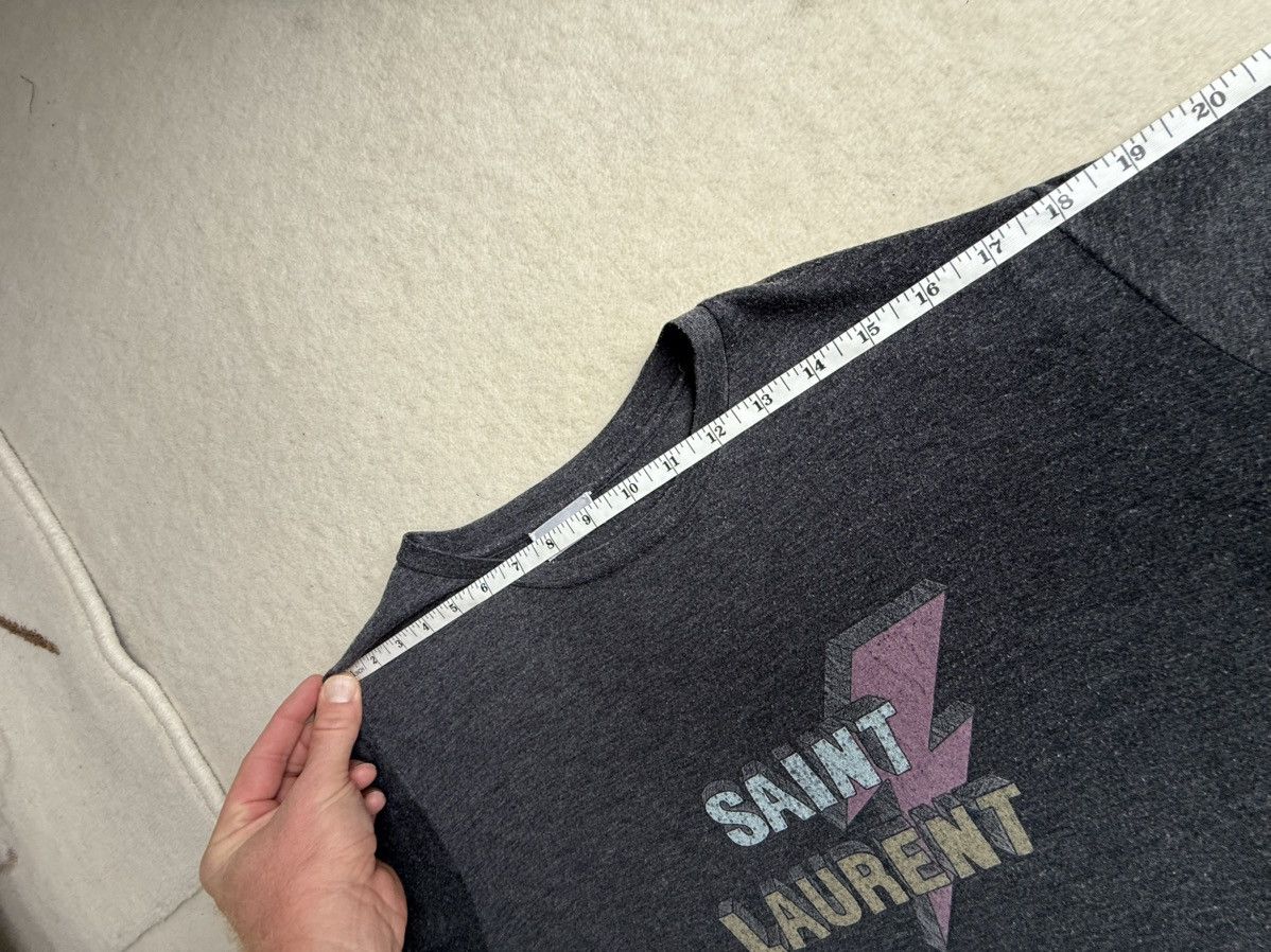 Saint Laurent Paris Saint Laurent lightning bolt logo grey t shirt M Size US M / EU 48-50 / 2 - 8 Thumbnail