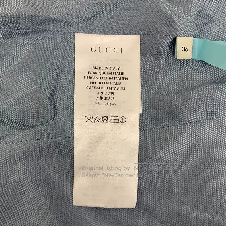 Gucci Gucci Dark brown logo jacquard full-print cotton lapel sin Size XS / US 0-2 / IT 36-38 - 7 Thumbnail