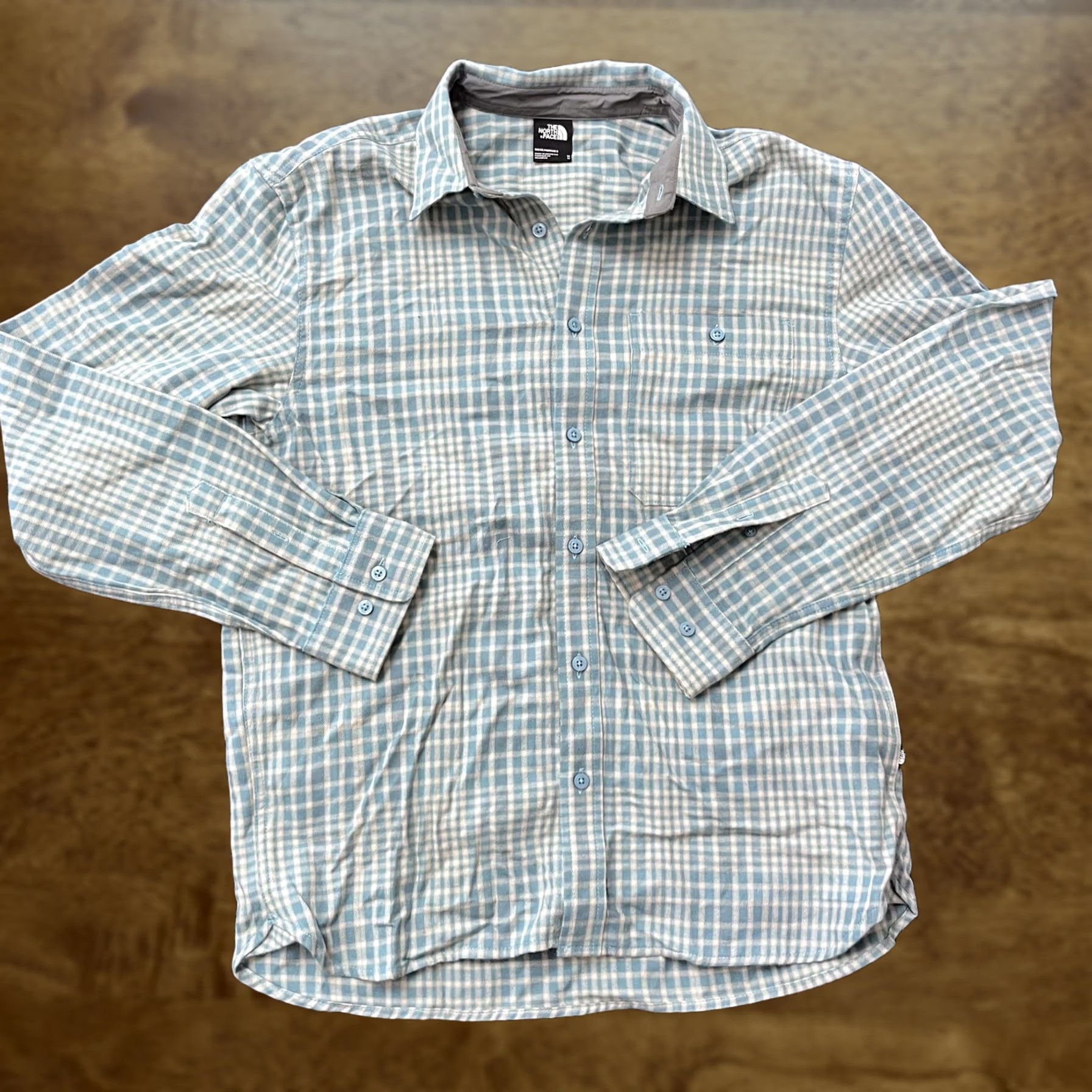 The North Face The North Face Shirt Mens Medium Blue Plaid Long Sleeve Button Down Outdoors Size US M / EU 48-50 / 2 - 1 Thumbnail