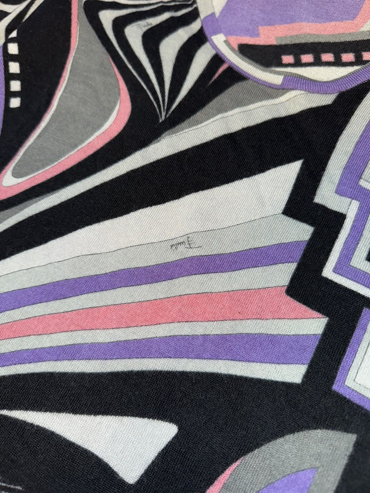 Designer × Emilio Pucci × Vintage Emilio Pucci wool silk blend coloured sweater Size L / US 10 / IT 46 - 4 Thumbnail