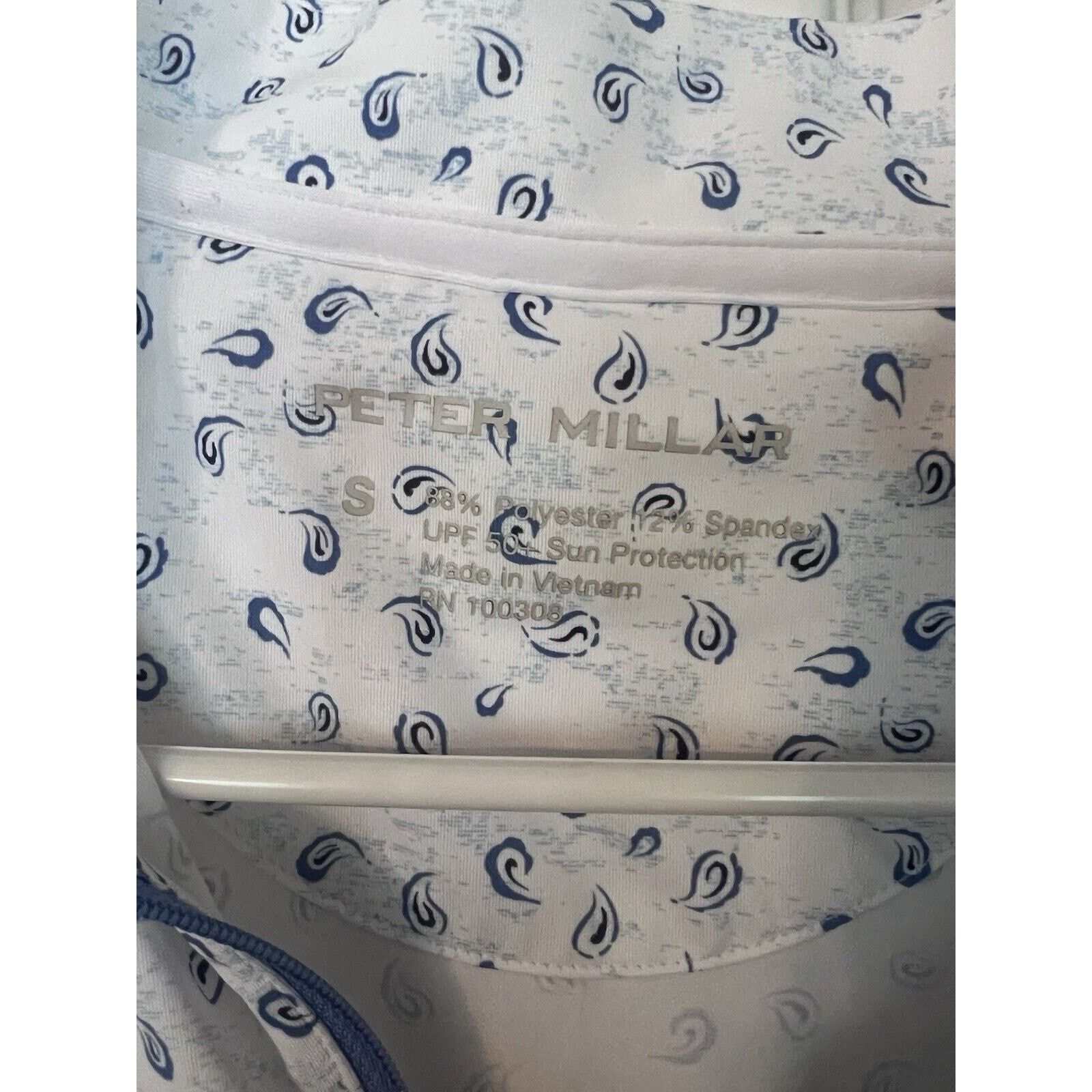 Peter Millar Peter Millar Women’s Paisley S Wicking 50 + UPF Full Zip Size S / US 4 / IT 40 - 4 Thumbnail