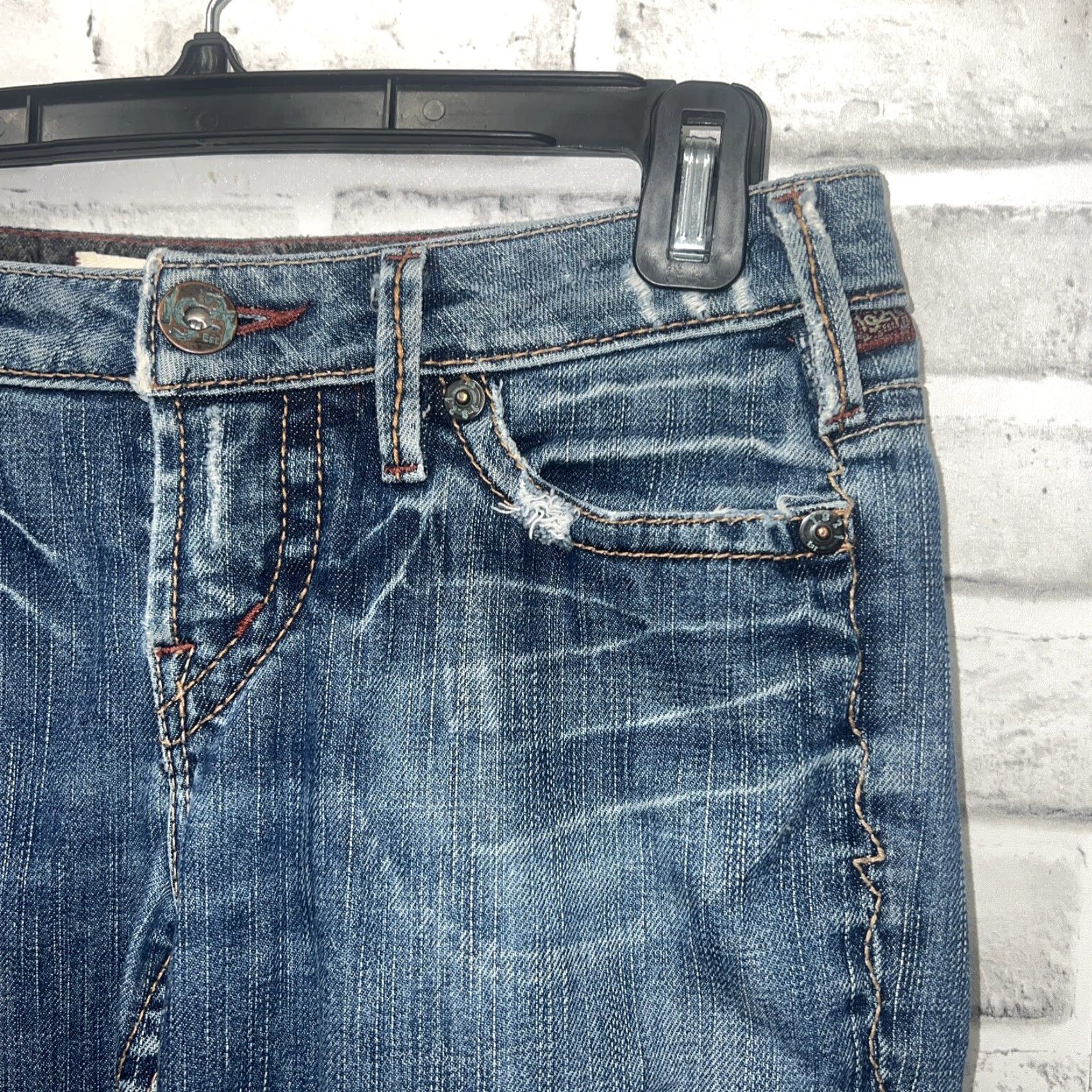 Vintage VINTAGE 1921 Western Glove Works Jeans Womens 26x32 Blue Straight Womens Jeans 1921 26 32 Size 26" / US 2 / IT 38 - 2 Thumbnail