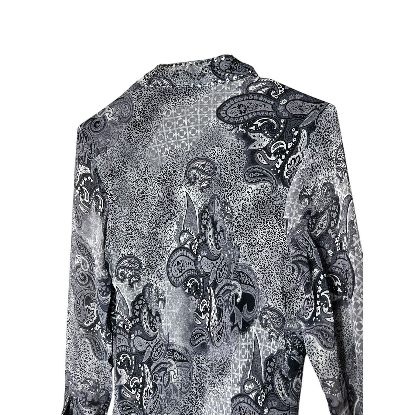 Other Vintage New York City Design Co Silk Paisley Long Sleeve Blo Size S / US 4 / IT 40 - 9 Thumbnail