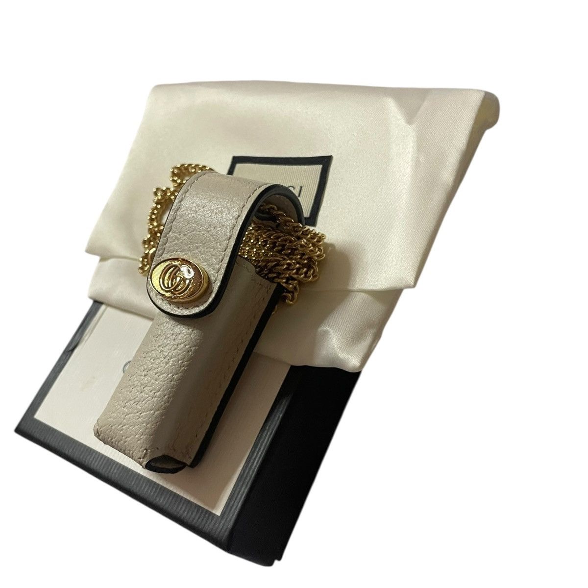 Gucci Gucci white leather lipstick necklace Size ONE SIZE - 3 Thumbnail