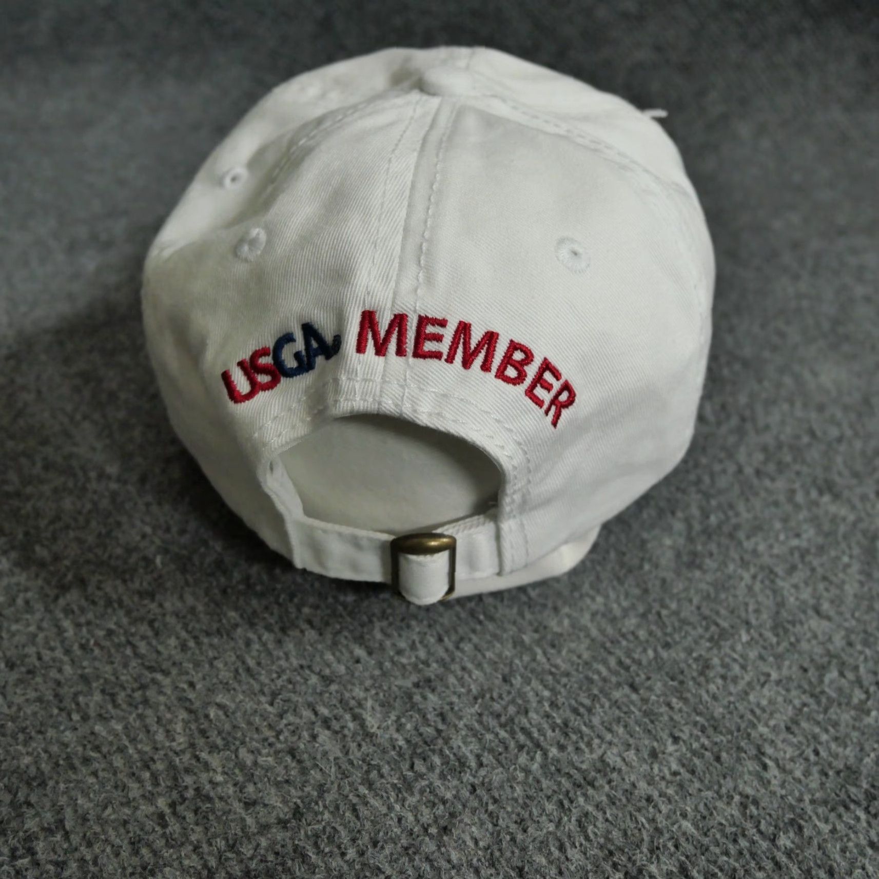Vintage VINTAGE 2017 US Open Hat White Strap Back Adult Erin Hills Golf USGA Snapback Adjustable White Mens Size ONE SIZE - 7 Thumbnail