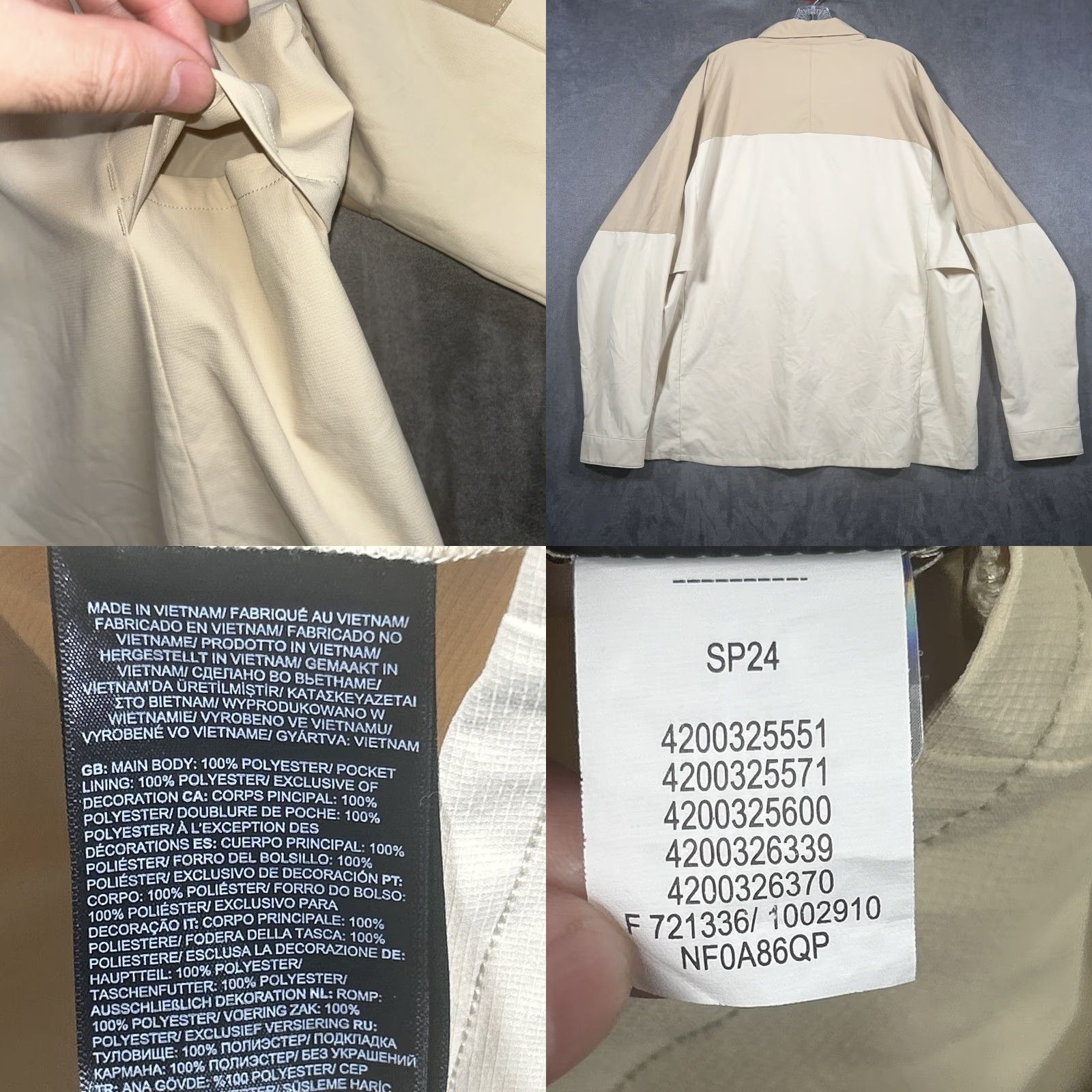 The North Face The North Face Button-Up Mens XXL Ivory Zip Pocket Hiking Button Snap Fishing Shirt Size US M / EU 48-50 / 2 - 8 Thumbnail