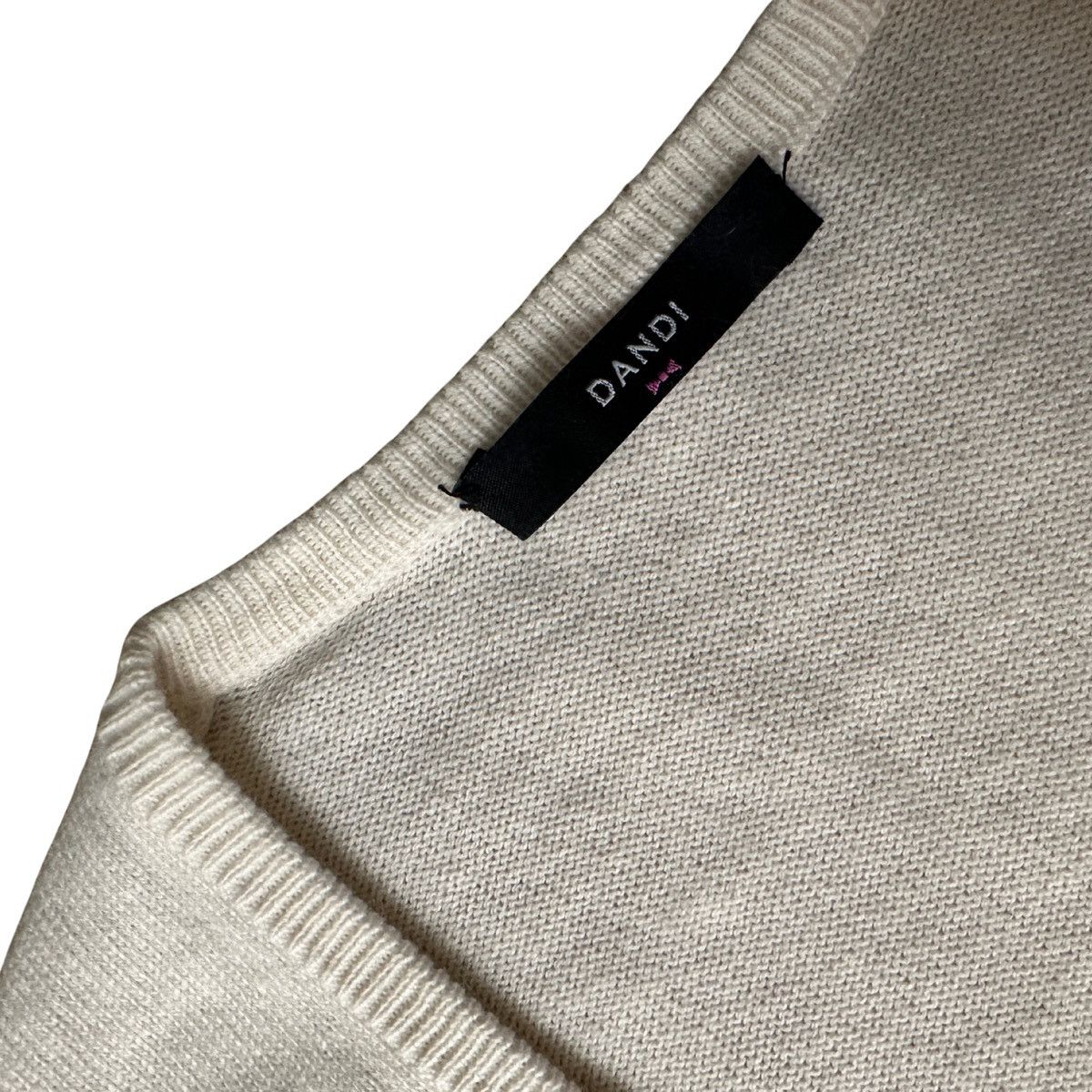 Other Men’s Cream V-Neck Sweater DANDI Size L Size US L / EU 52-54 / 3 - 3 Thumbnail