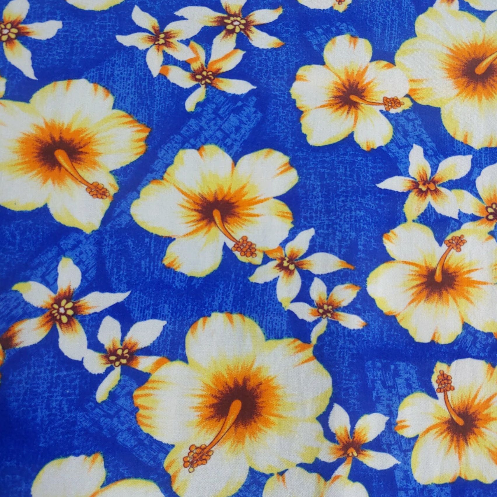 Vintage VINTAGE Impressions Aloha Shirt Blouse Woman M Blue Floral Retro Size M / US 6-8 / IT 42-44 - 5 Thumbnail