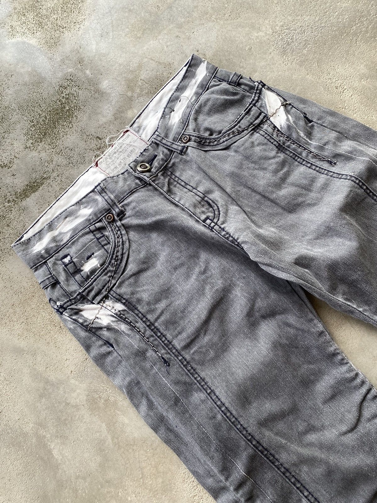 If Six Was Nine × Japanese Brand Vintage Tough Ruched Jeans Size US 31 - 5 Thumbnail