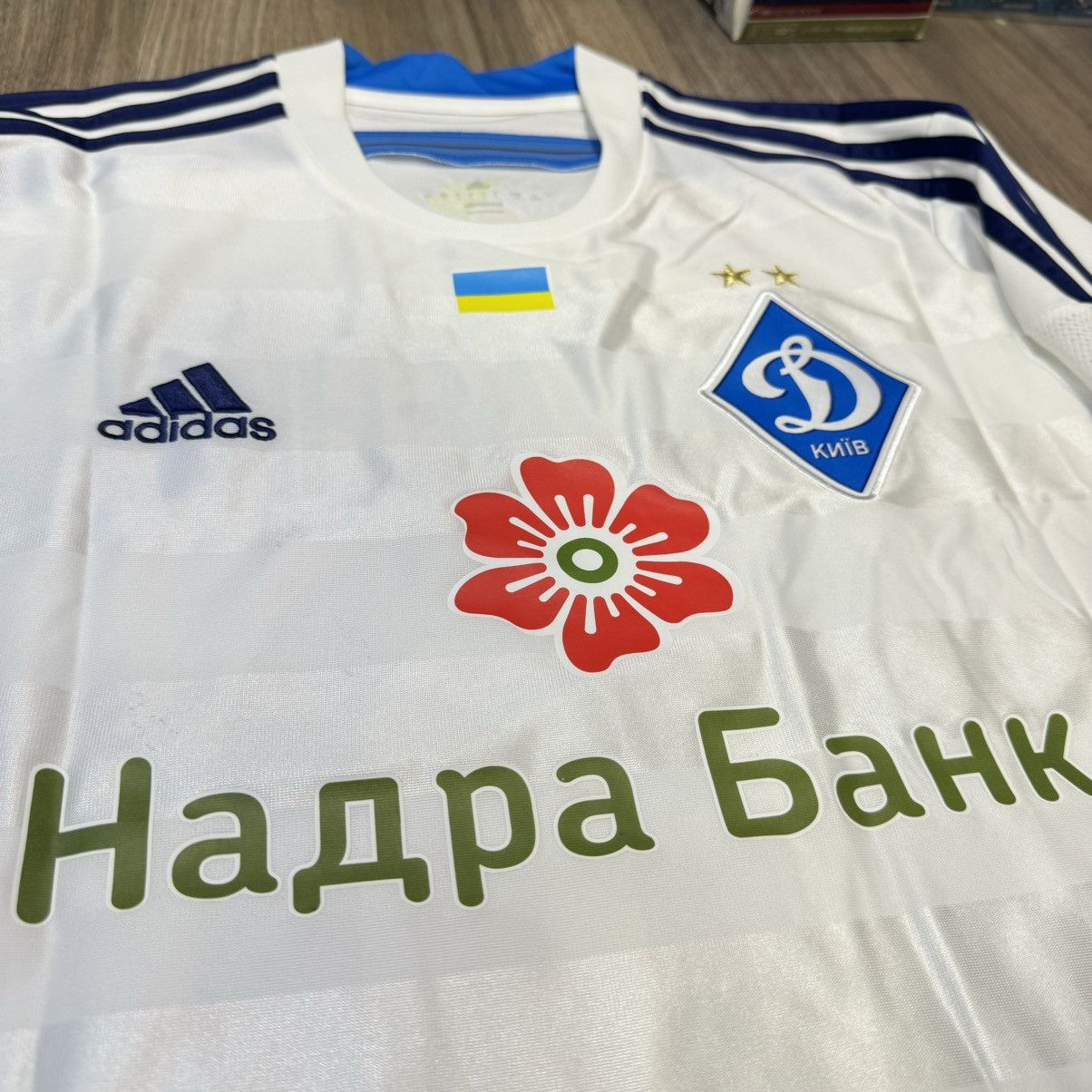 Adidas Dynamo Kiev 14/15 home shirt #10 yarmolenko Size US L / EU 52-54 / 3 - 4 Thumbnail