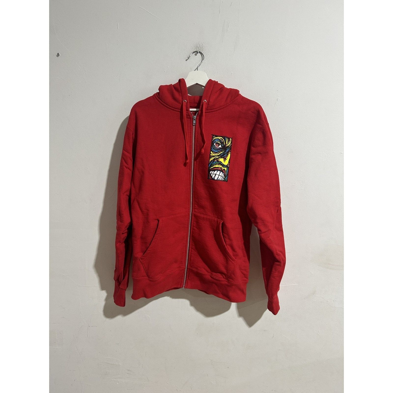 Supreme SUPREME DISTURBED RED ZIP UP HOODIE SIZE LARGE PREOWNED Size US L / EU 52-54 / 3 - 1 Thumbnail
