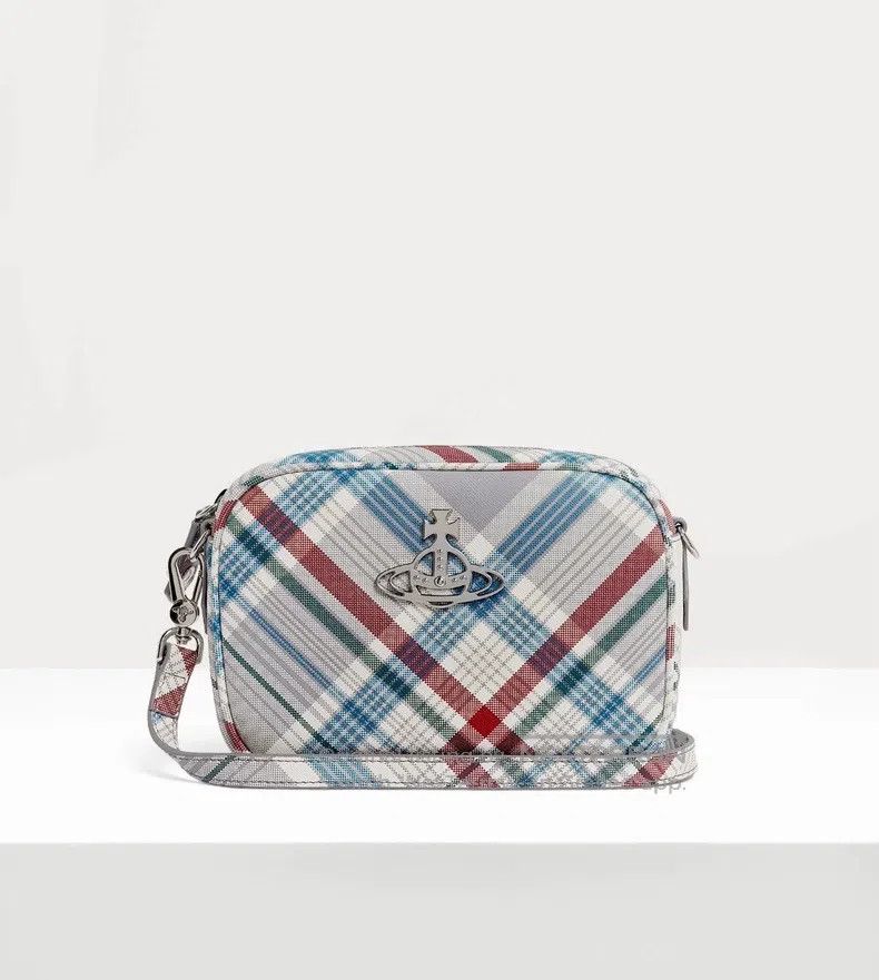 vivienne westwood size os Plaid Crossbody Bag Mesh Materia