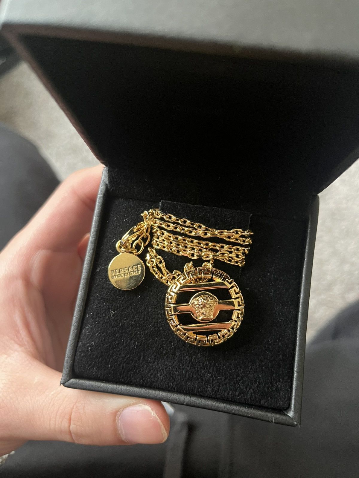 Versace Versace Gold Medusa Necklace Size ONE SIZE - 2 Thumbnail