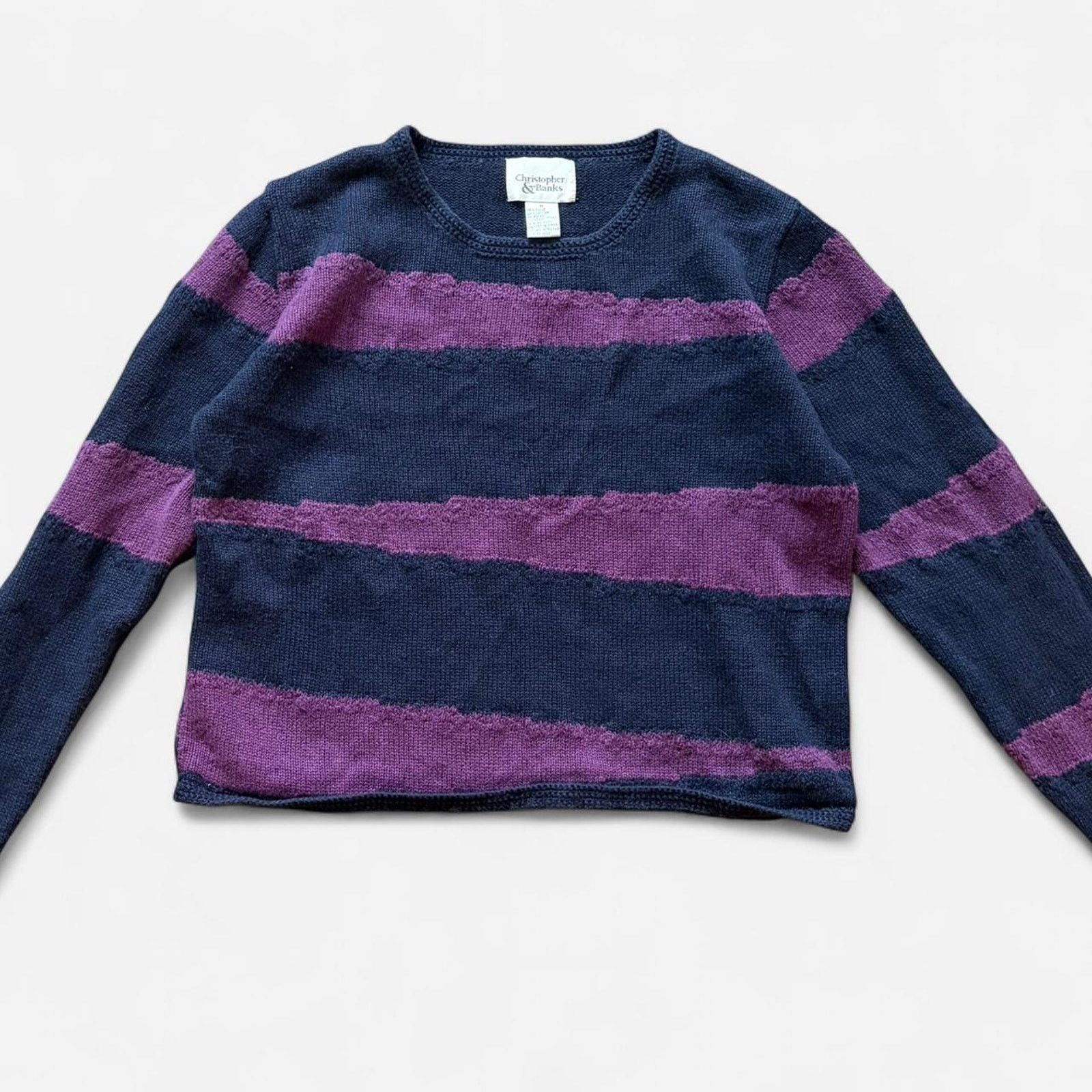 Other Vintage navy purple striped Size XS / US 0-2 / IT 36-38 - 1 Thumbnail