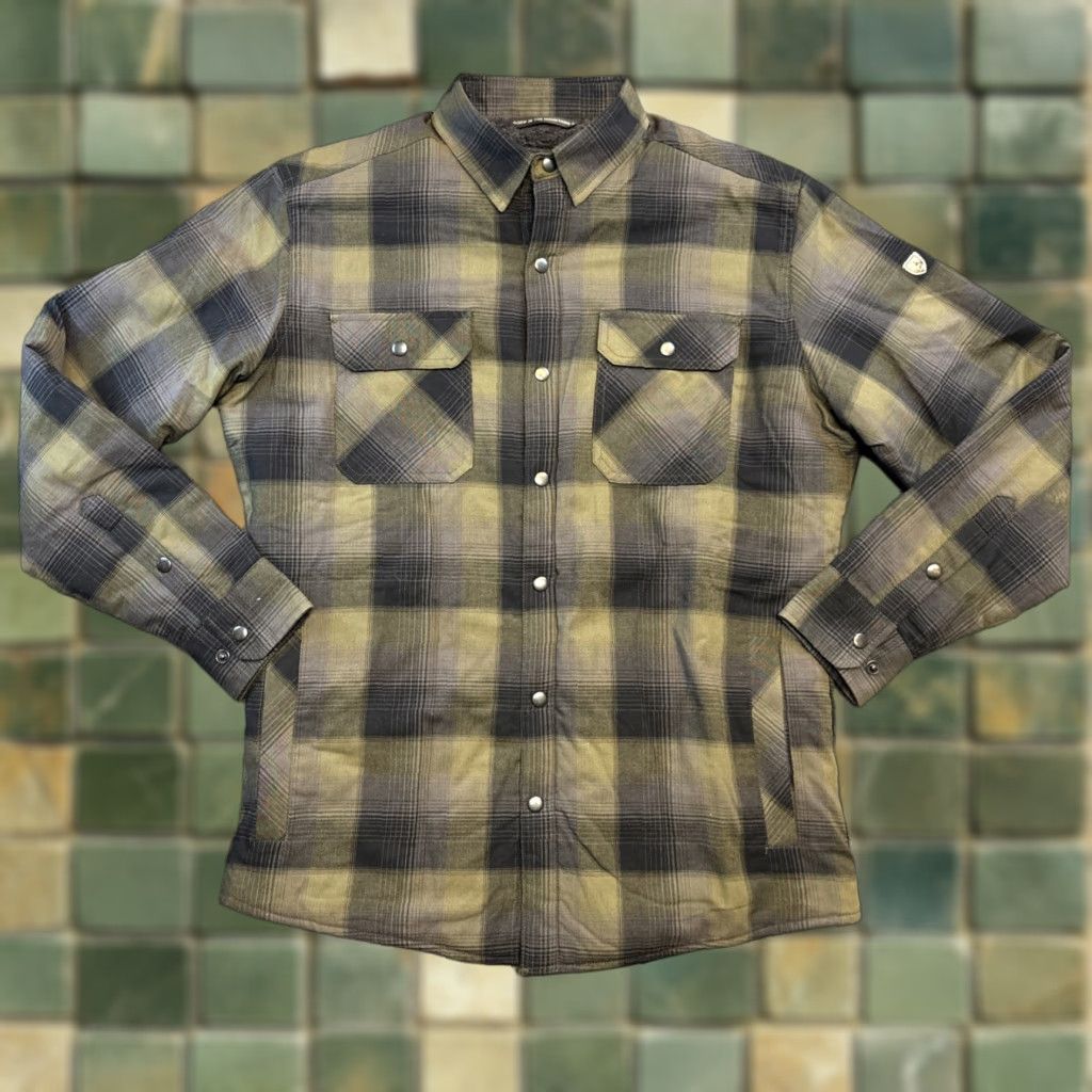 Vintage Kuhl Joyrydr Shirt-Jac Men M Sand Storm Flannel Shacket Sherpa Lined Jacket Size US M / EU 48-50 / 2 - 1 Thumbnail