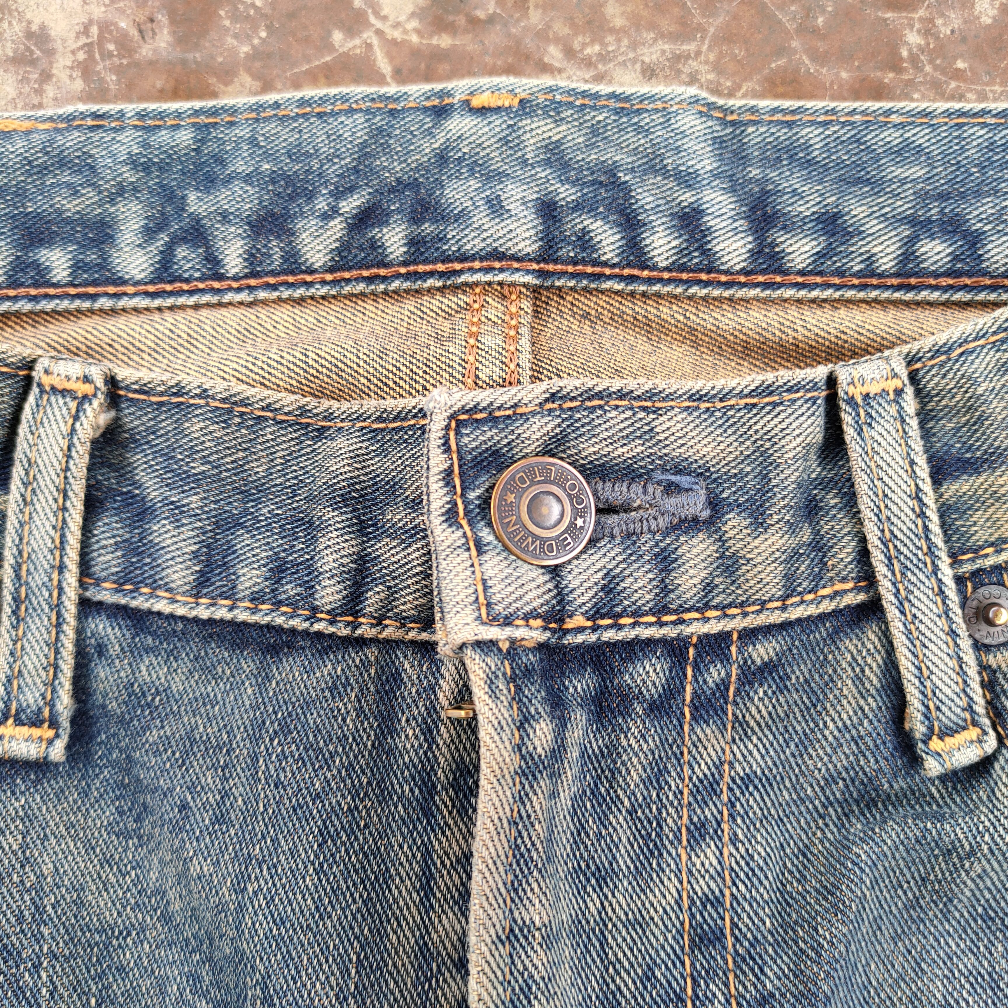 Edwin Vintage Edwin rusty faded distressed jeans denim pants Size US 32 / EU 48 - 5 Thumbnail