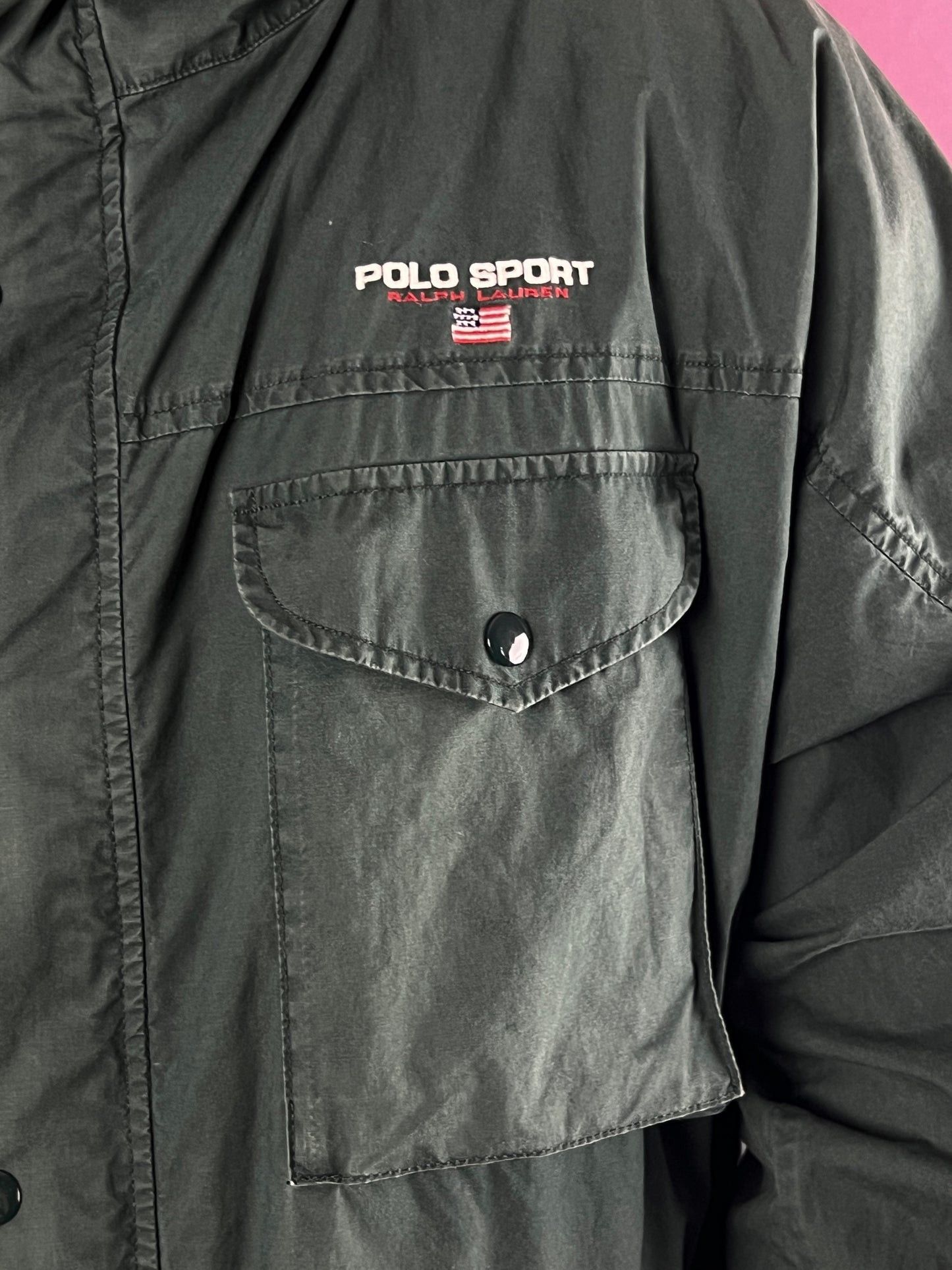 Diadora × Vintage 90s Polo Ralph Lauren Polo Sport M65 Field Jacket Size US L / EU 52-54 / 3 - 4 Thumbnail