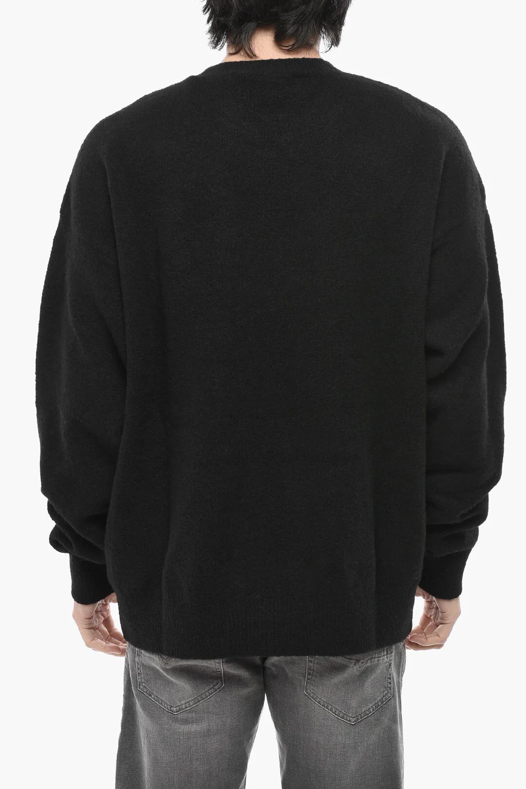 Palm Angels og1mm0326 Crewneck Sweater in Black Size US XXS / EU 40 - 2 Thumbnail