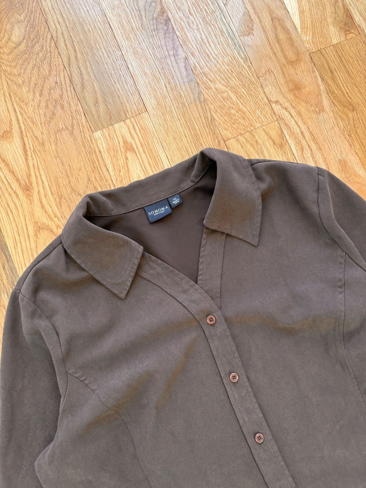 Sonoma Sonoma Life+Style Vintage Y2K Button Up Collared Shirt XL Size XL / US 12-14 / IT 48-50 - 2 Thumbnail