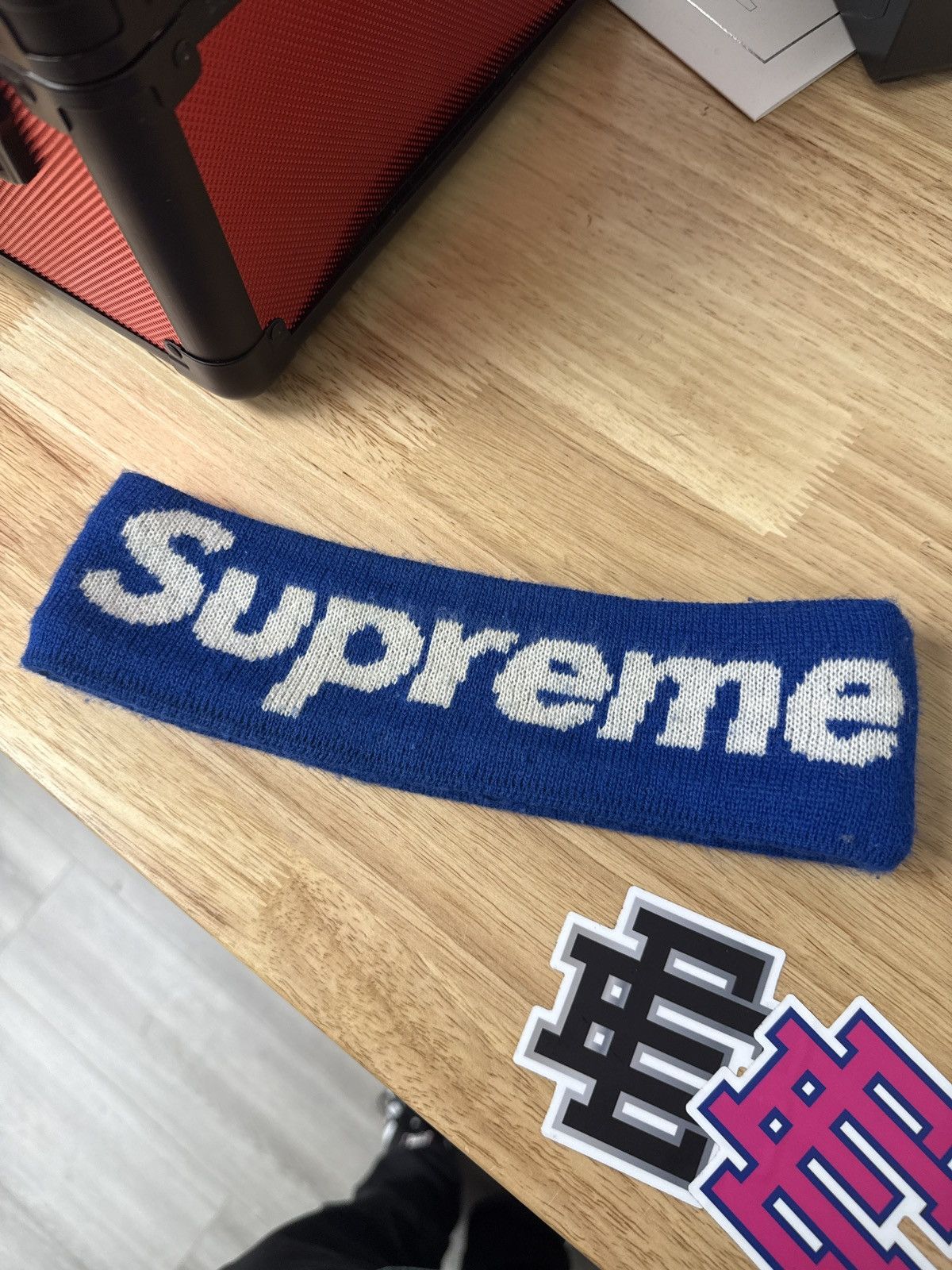 Supreme Supreme New Era Blue Sweatband Size ONE SIZE - 1 Thumbnail