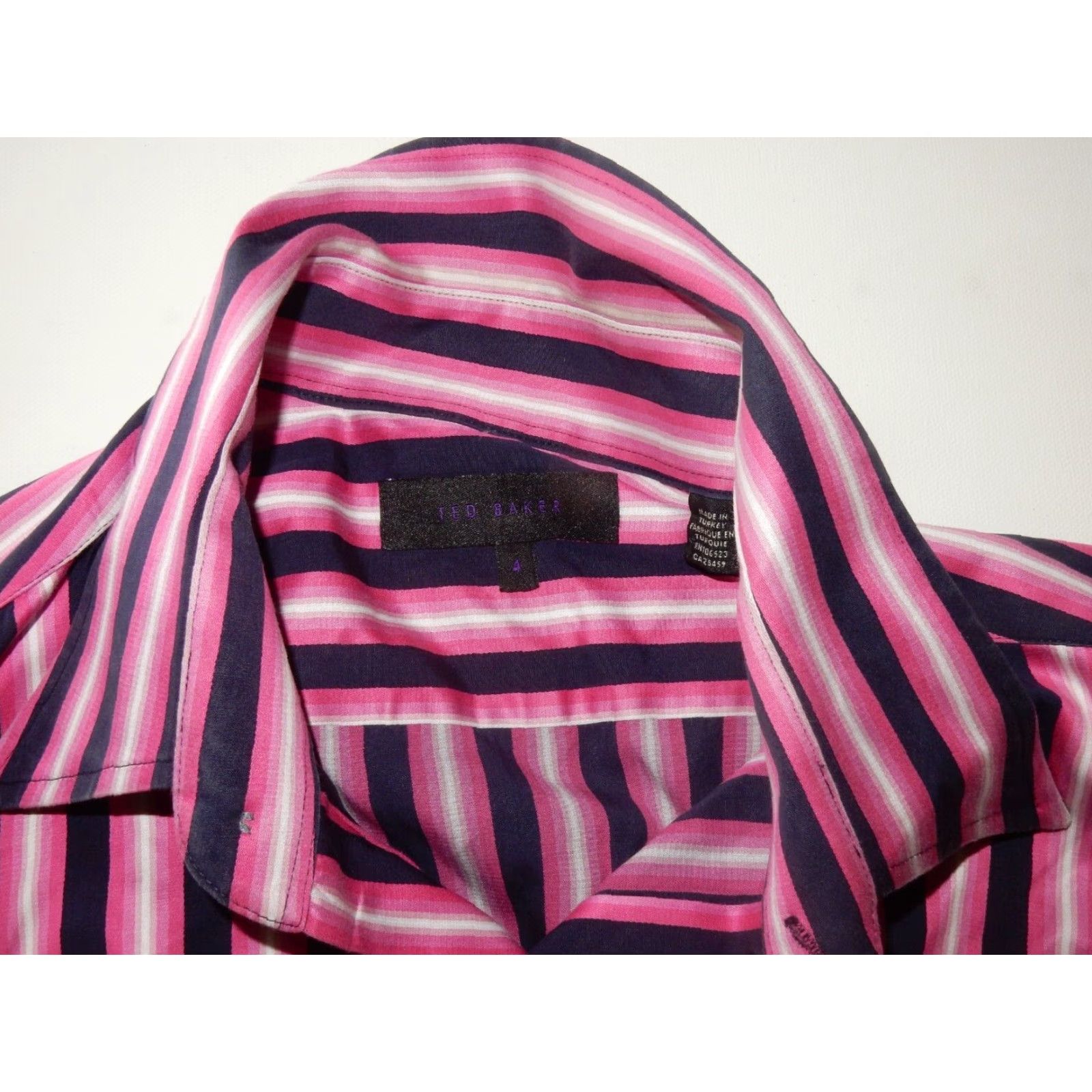 Ted Baker VINTAGE Ted Baker Men's Shirt Long Sleeve Button-Up Size XL Pink Striped 2000s Size US XL / EU 56 / 4 - 5 Thumbnail