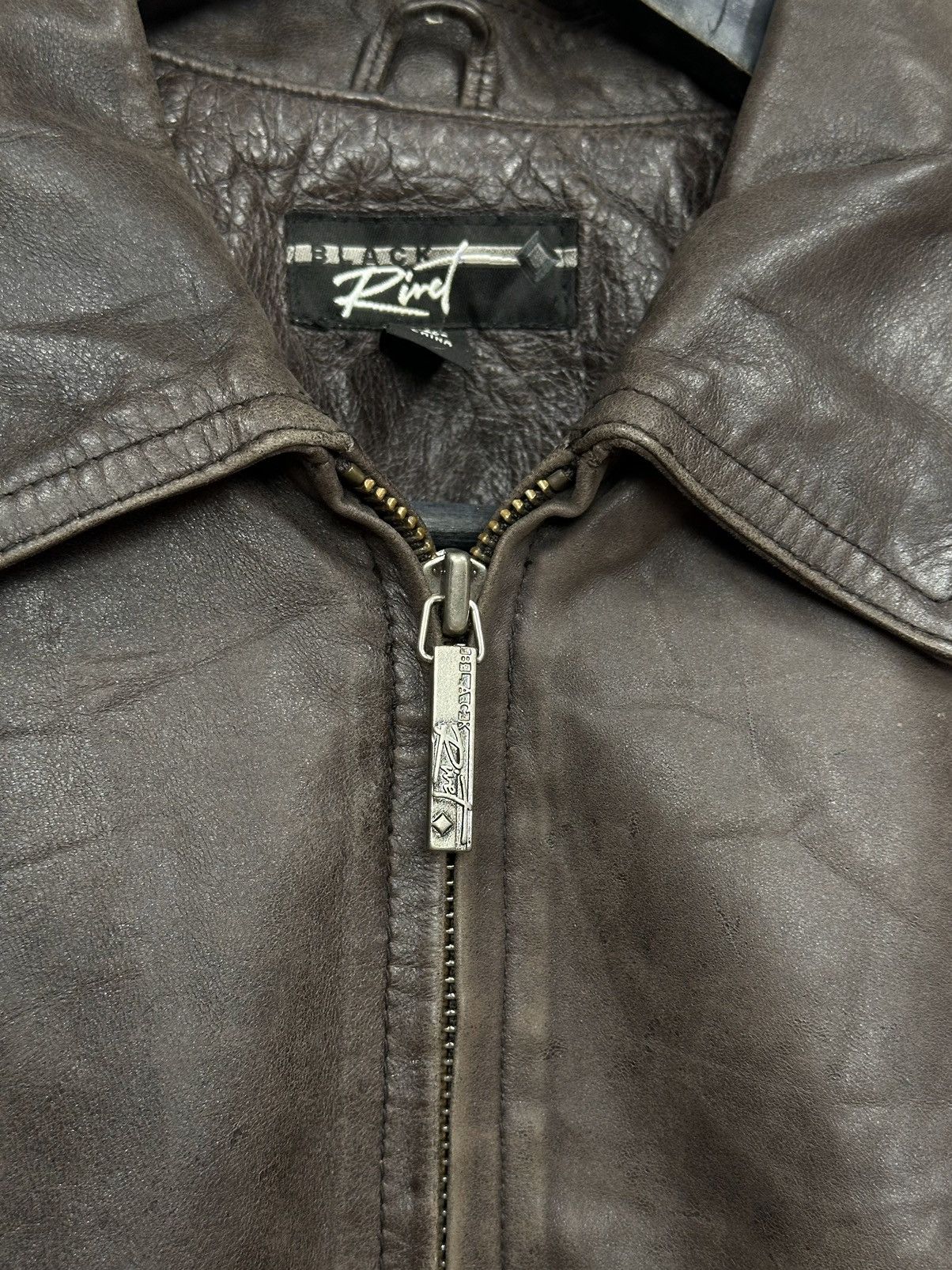 Junya Watanabe Vintage Leather Metal Zip Cropped Japan Jacket Moto Biker Size S / US 4 / IT 40 - 9 Thumbnail