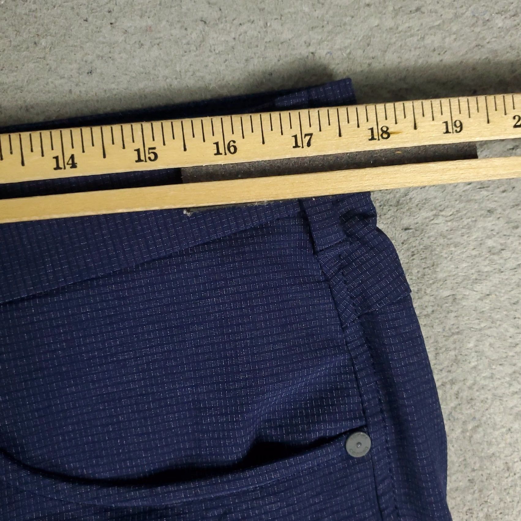 Tommy Bahama Tommy Bahama Pants Mens 35x30 Blue Nylon Stretch Flat Front Chino Trousers Size US 35 - 3 Thumbnail