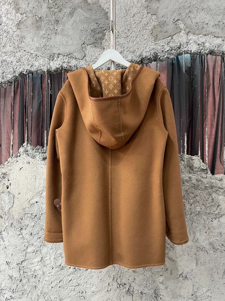 Louis Vuitton Louis Vuitton Hooded Brown Coat Size XS / US 0-2 / IT 36-38 - 2 Thumbnail