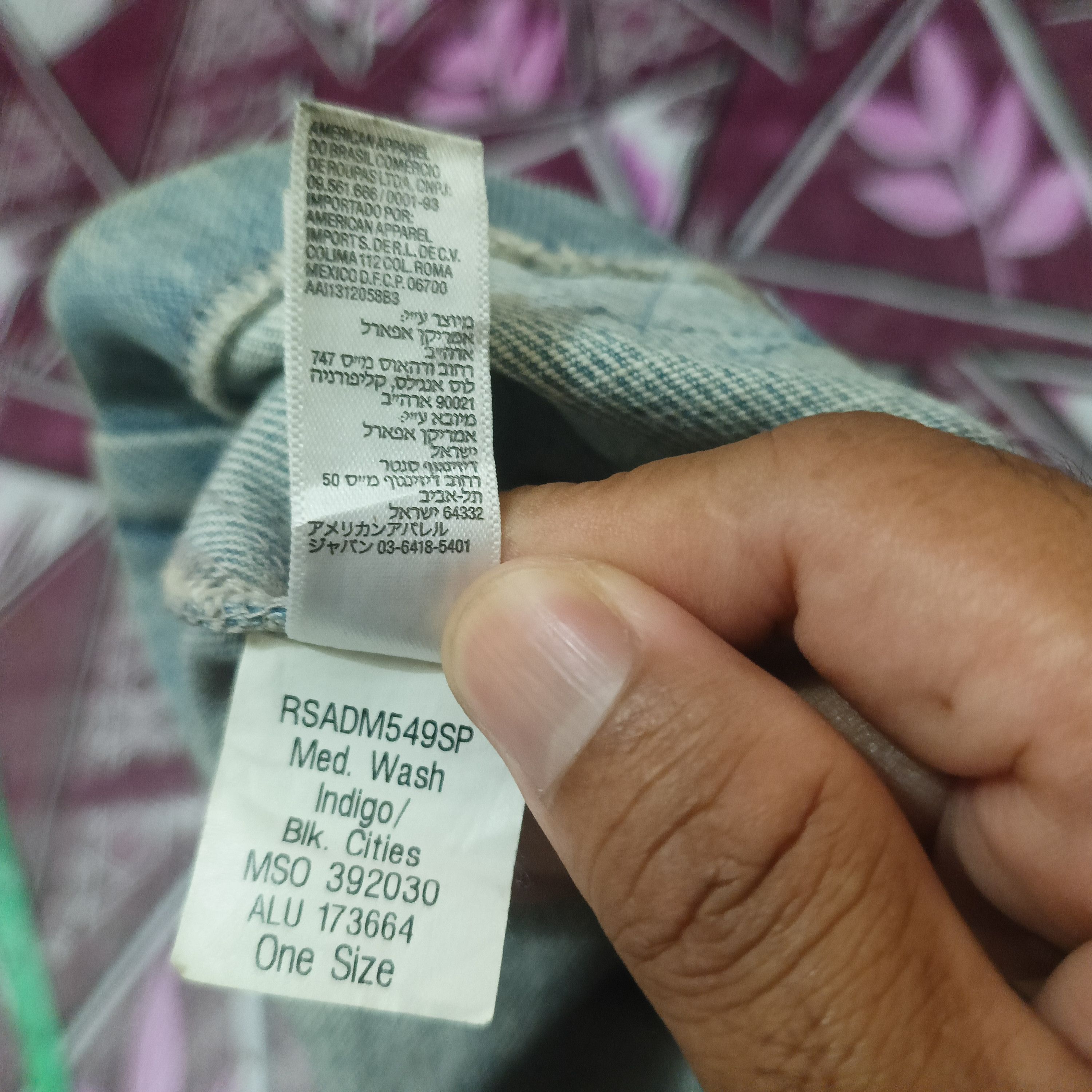 American Apparel Vtg American Apparel Denim Tote Bag Size ONE SIZE - 16 Thumbnail