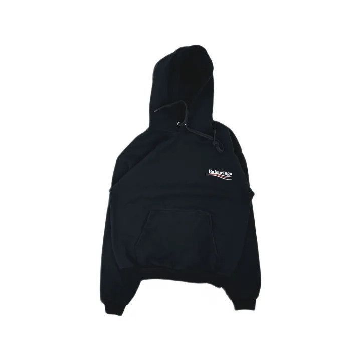 Balenciaga Balenciaga Balenciaga Black Hooded Sweatshirt -2507 Size US S / EU 44-46 / 1 - 1 Thumbnail