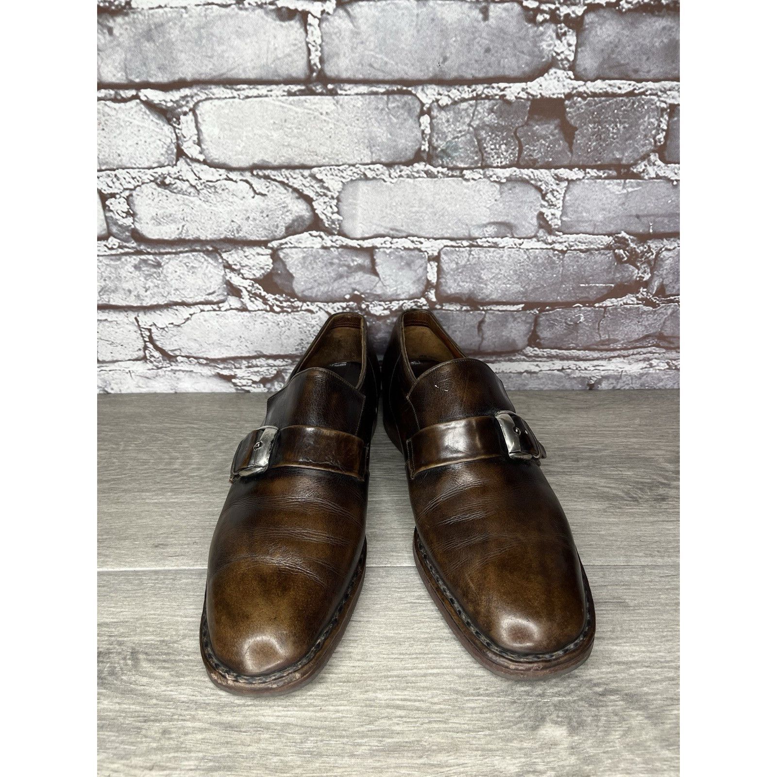Barker Barker Dark Brown Leather Monk Dress Loafers England Shoes M Size US 7 / EU 40 - 12 Thumbnail