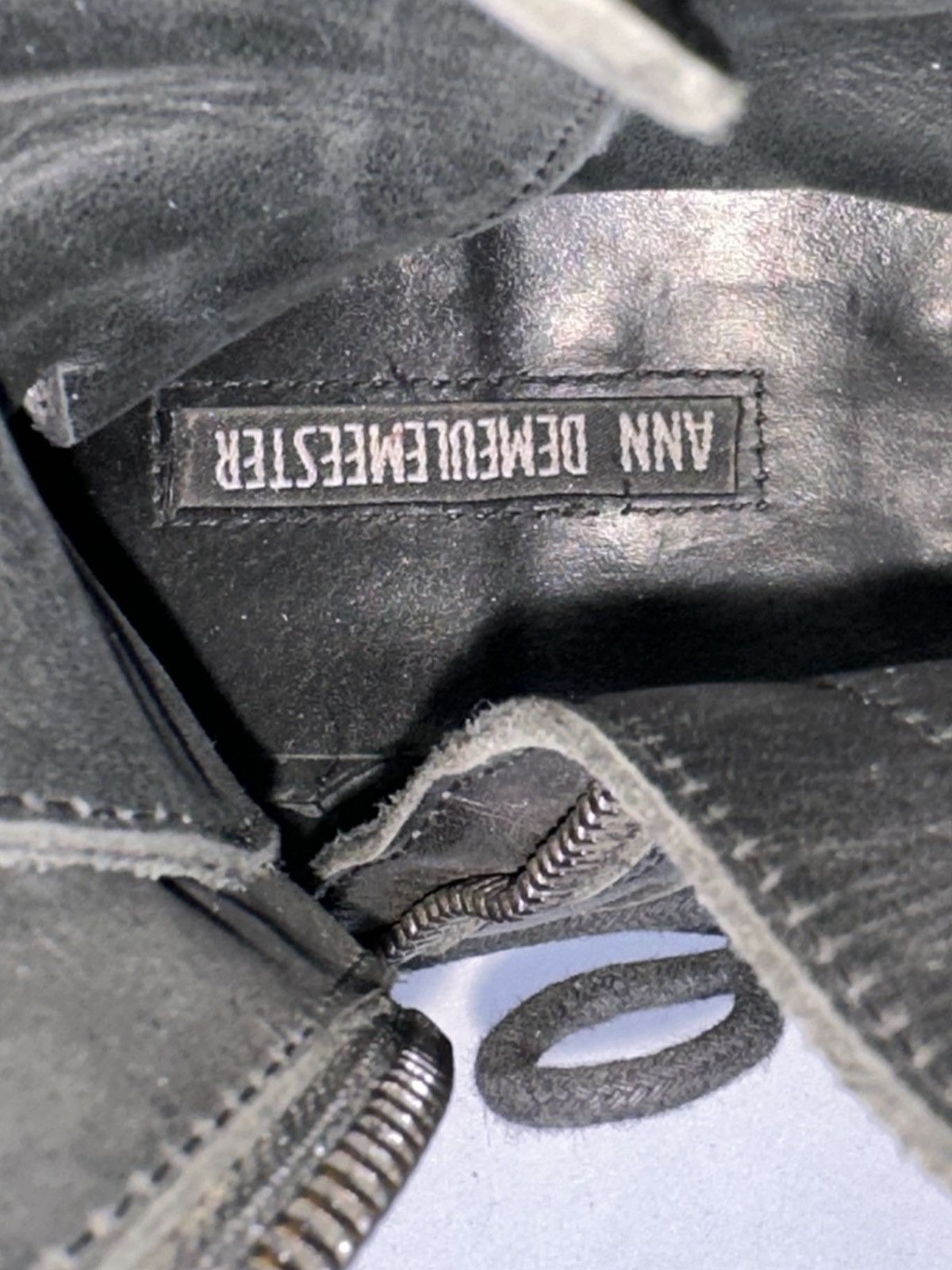 Ann Demeulemeester Ann Demeulemeester - Side Zip Leather Combat Boots Size US 7 / IT 37 - 11 Thumbnail