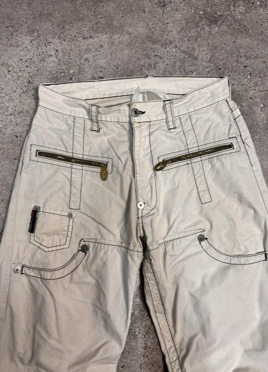 Japanese Brand Michiko Koshino Style G Star Raw Bondage Cargo Pants Vintage Size US 31 - 9 Thumbnail
