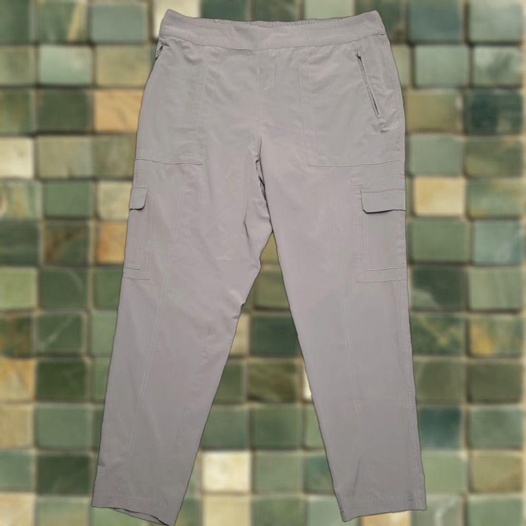 Vintage Bass Pants Mens XL Gray Lightweight Travel Cargo Utility Outdoors Stretch Blend Size US 36 / EU 52 - 1 Thumbnail