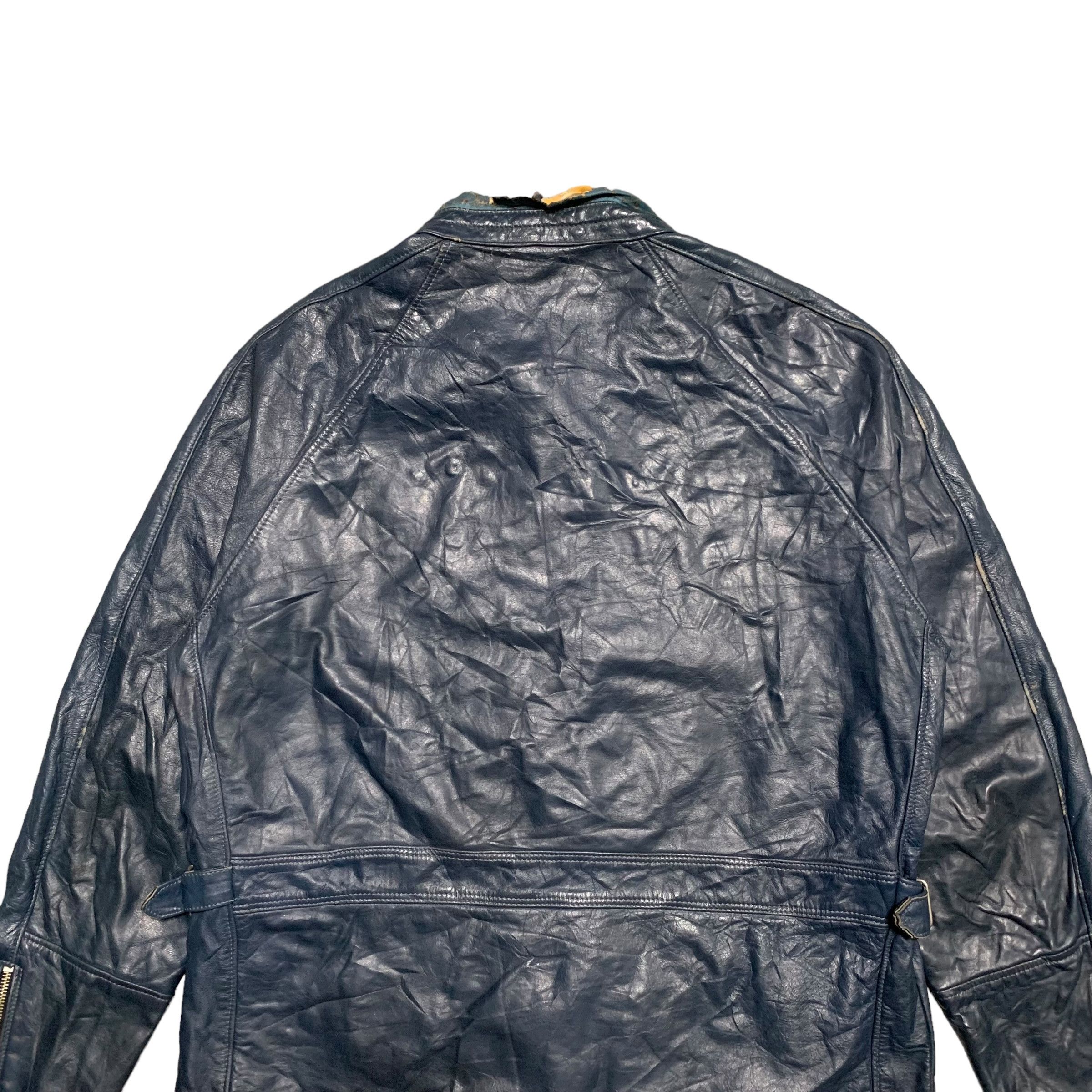 Other Vintage Drospo Biker Leather Jacket Size US L / EU 52-54 / 3 - 10 Thumbnail