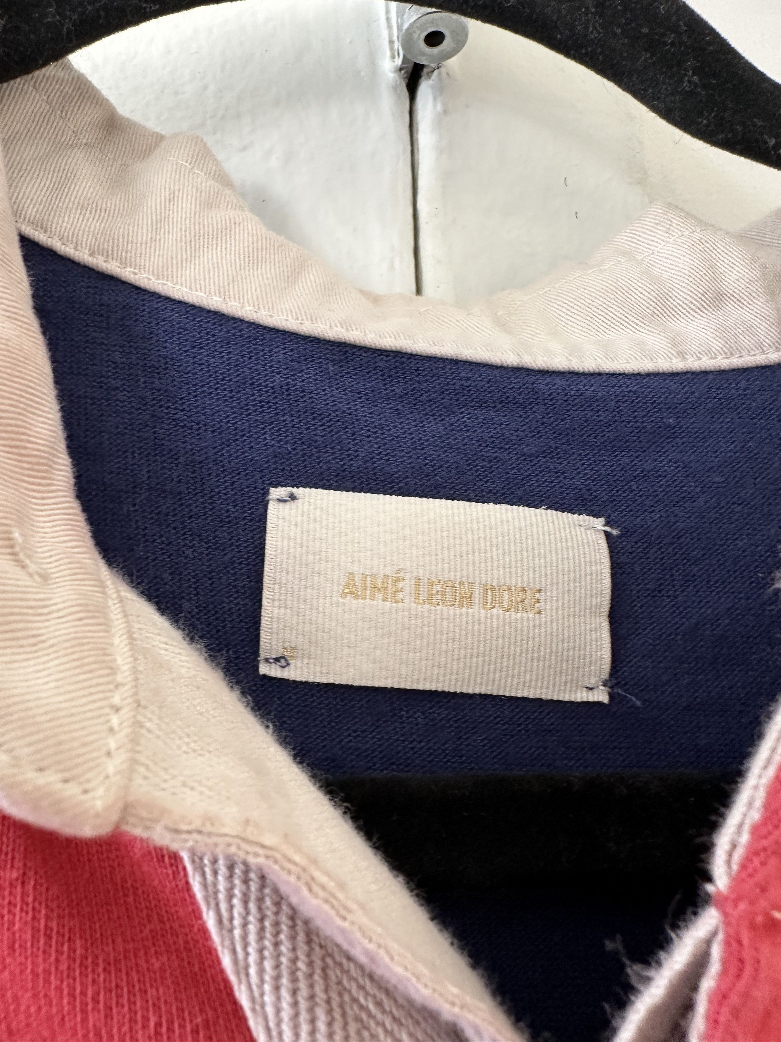 Aime Leon Dore Aime Leon Dore Striped Crest Logo Rugby Size US M / EU 48-50 / 2 - 3 Thumbnail