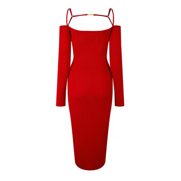 Jacquemus o1g2r1mq1024 Dress in Red Size M / US 6-8 / IT 42-44 - 2 Thumbnail