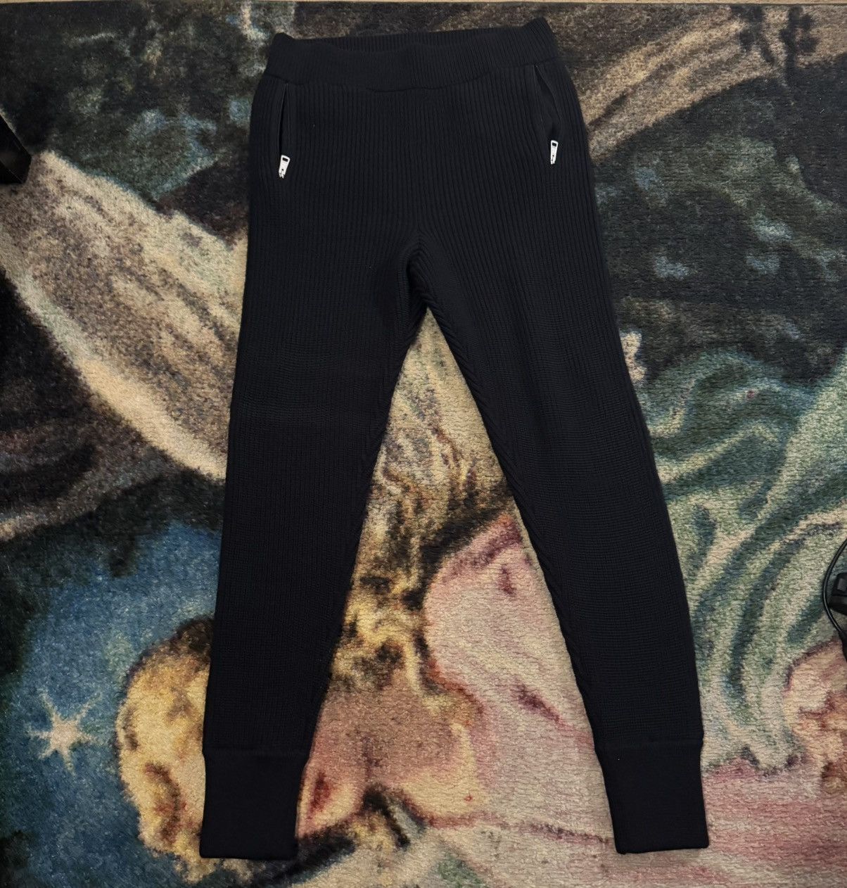 1017 ALYX 9SM × Moncler Moncler Genius 6 × 1017 ALYX 9SM Black KnitLounge Pant Size US 34 / EU 50 - 2 Thumbnail