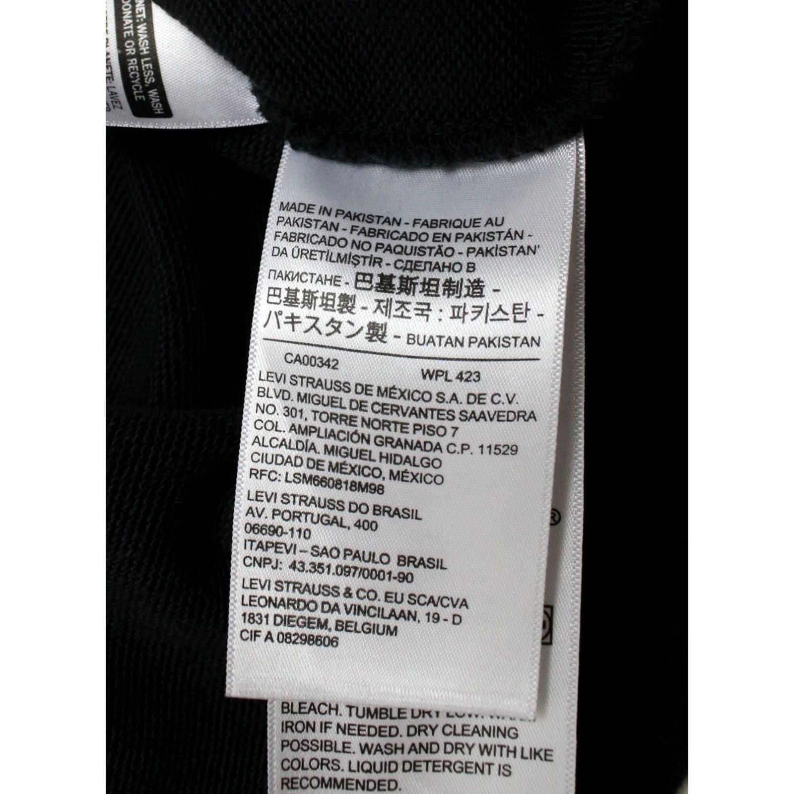 Levi's LEVI'S Hoodie Women's XS Pullover Kangaroo Pocket Black Size XS / US 0-2 / IT 36-38 - 6 Thumbnail