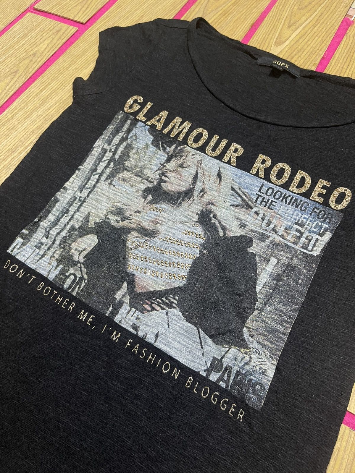 If Six Was Nine Y2K GLAMOUR RODEO short sleeve tshirt ifsix style Size M / US 6-8 / IT 42-44 - 3 Thumbnail