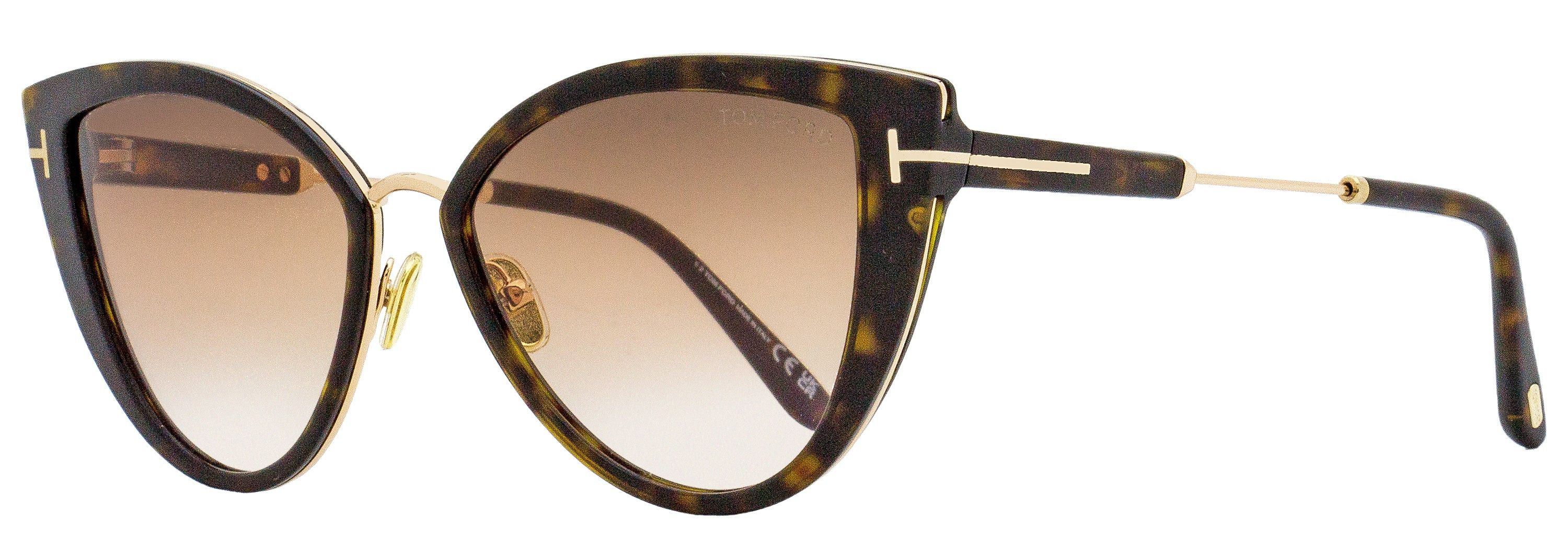 NEW TOM FORD ANJELICA-02 TF868 52F CAT EYE WOMEN SUNGLASSES FT0868/S HAVANA GOLD Tom Ford TOM FORD ANJELICA 02 TF0868 52F Brown Sunglasses  main image 2