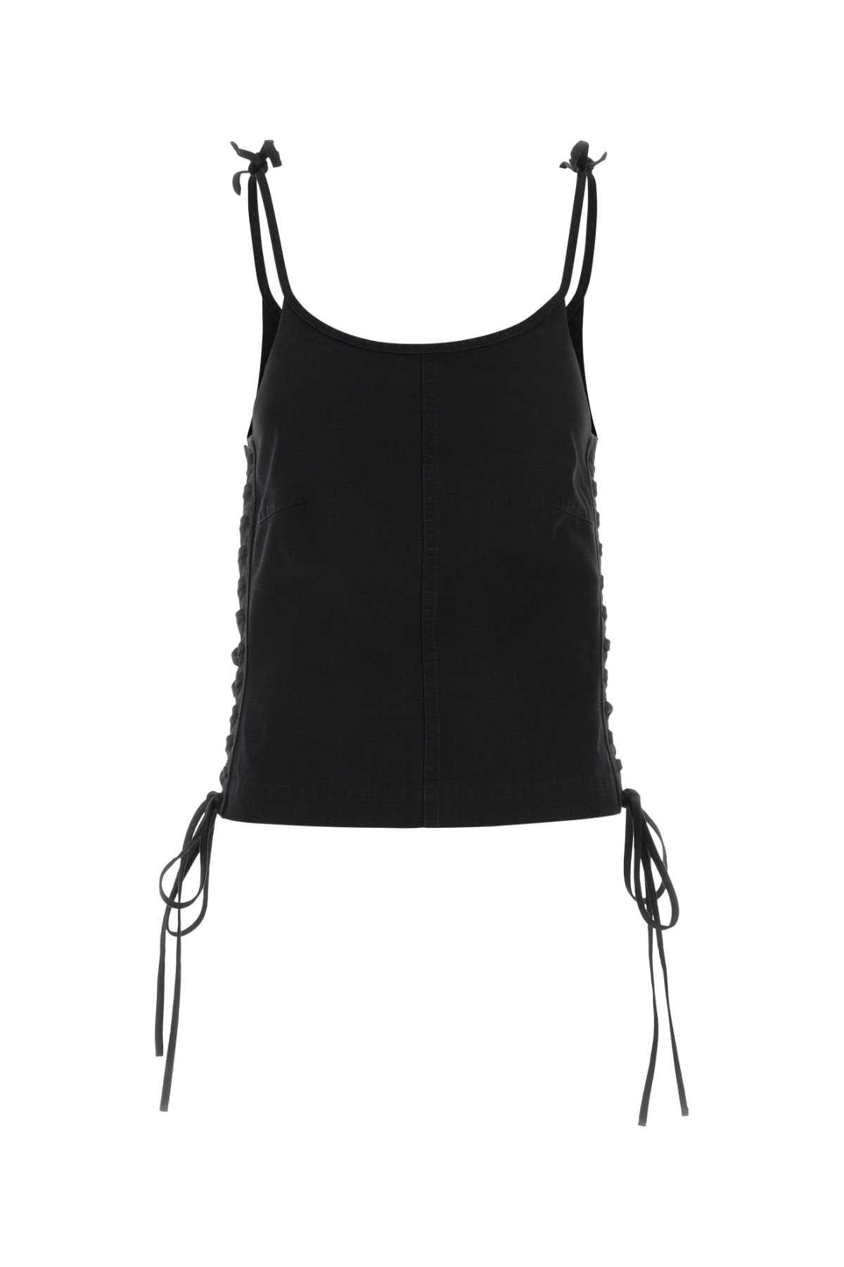 Balenciaga Black Cotton Tank Top Size M / US 6-8 / IT 42-44 - 1 Thumbnail