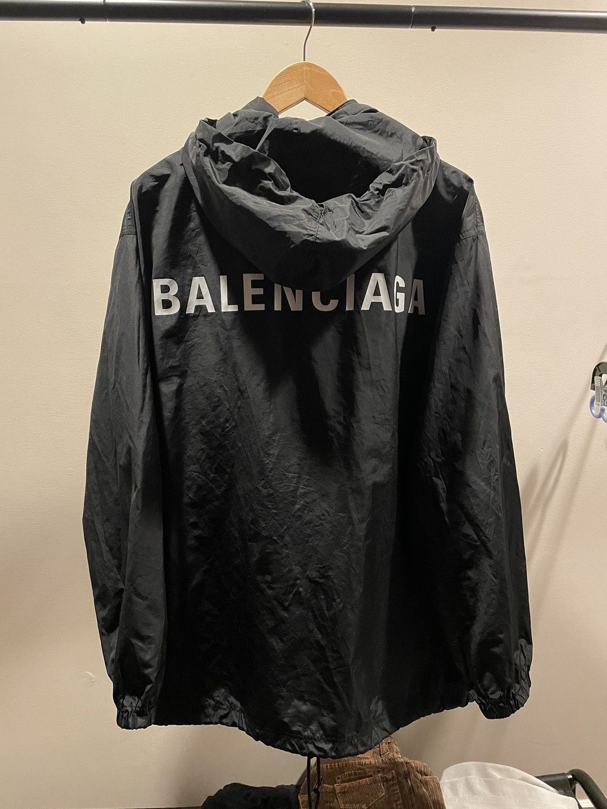Balenciaga Balenciaga 2018 Black Logo Jacket Size US M / EU 48-50 / 2 - 2 Thumbnail