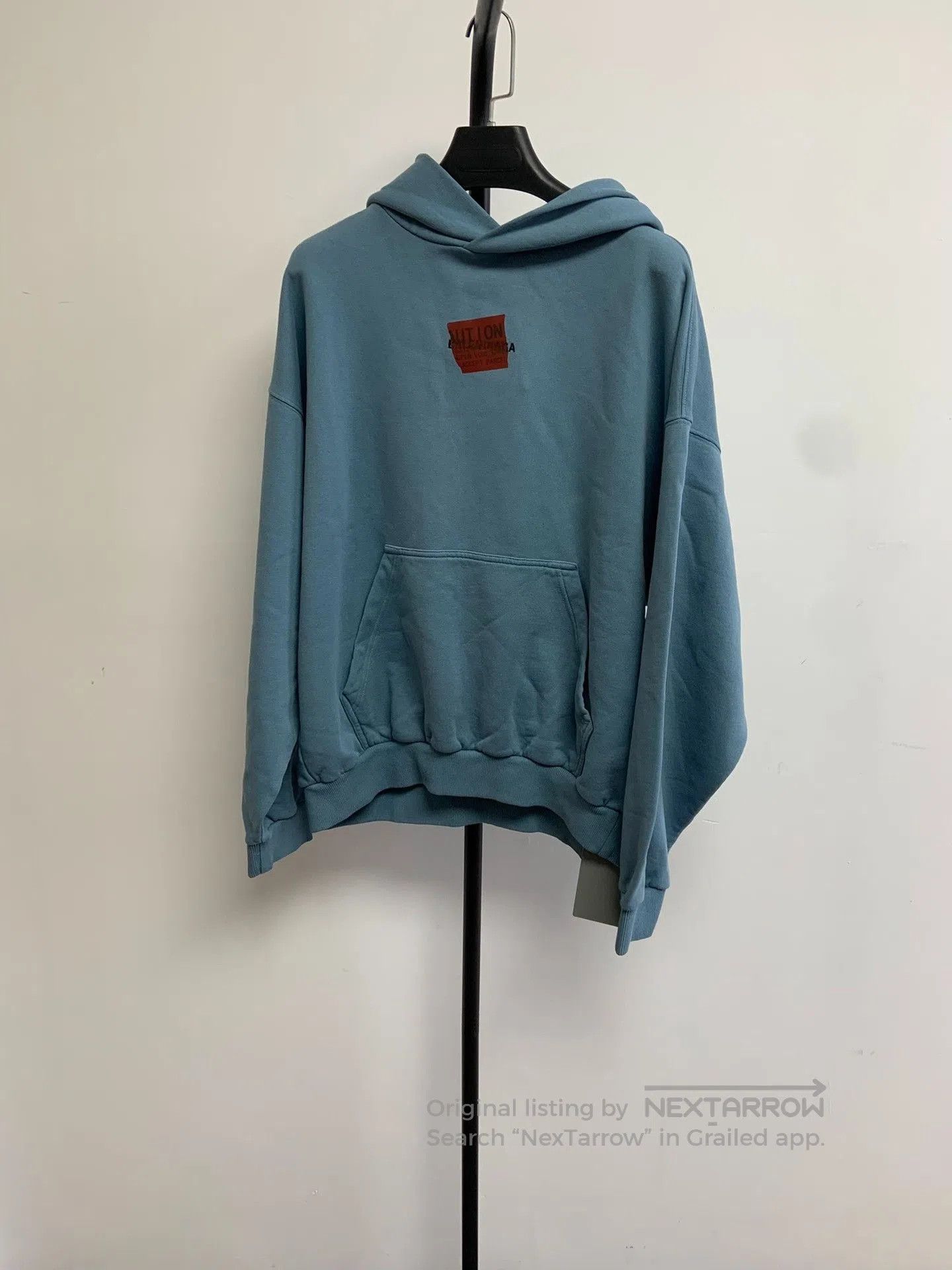 Balenciaga Balenciaga Men's Hooded Kangaroo Pocket Sweatshirt. Size US S / EU 44-46 / 1 - 1 Thumbnail