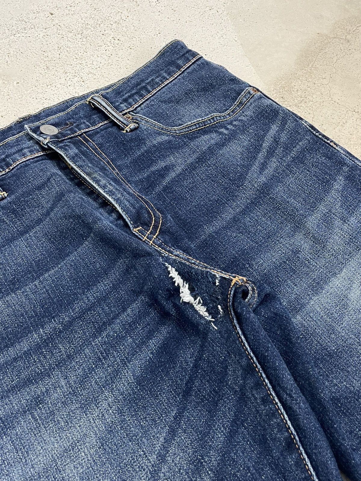 Levi's Levis 502 Distressed SelfRepair My Art Slim Size US 30 / EU 46 - 6 Thumbnail